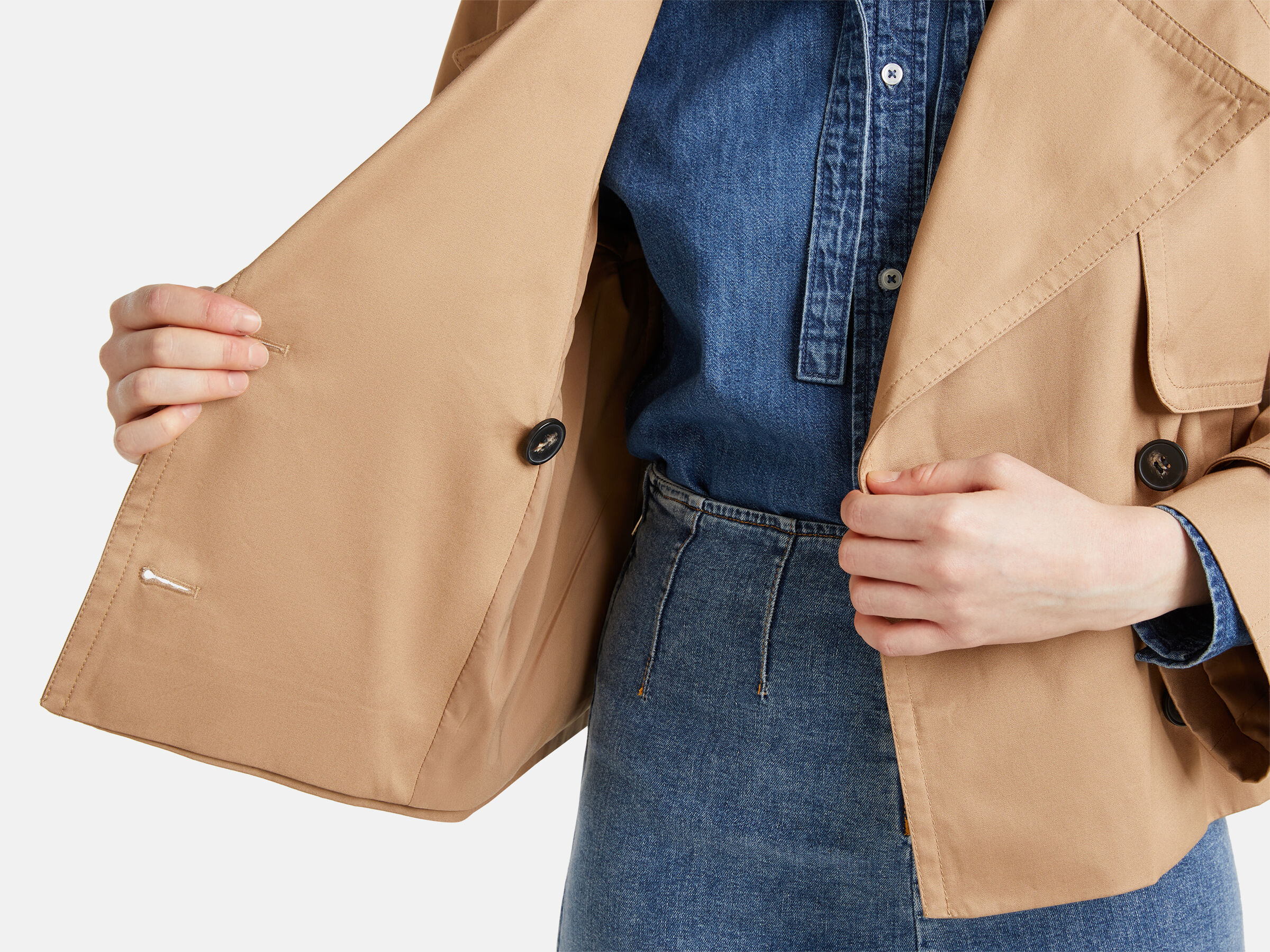 Trench court à double boutonnage – Image 6