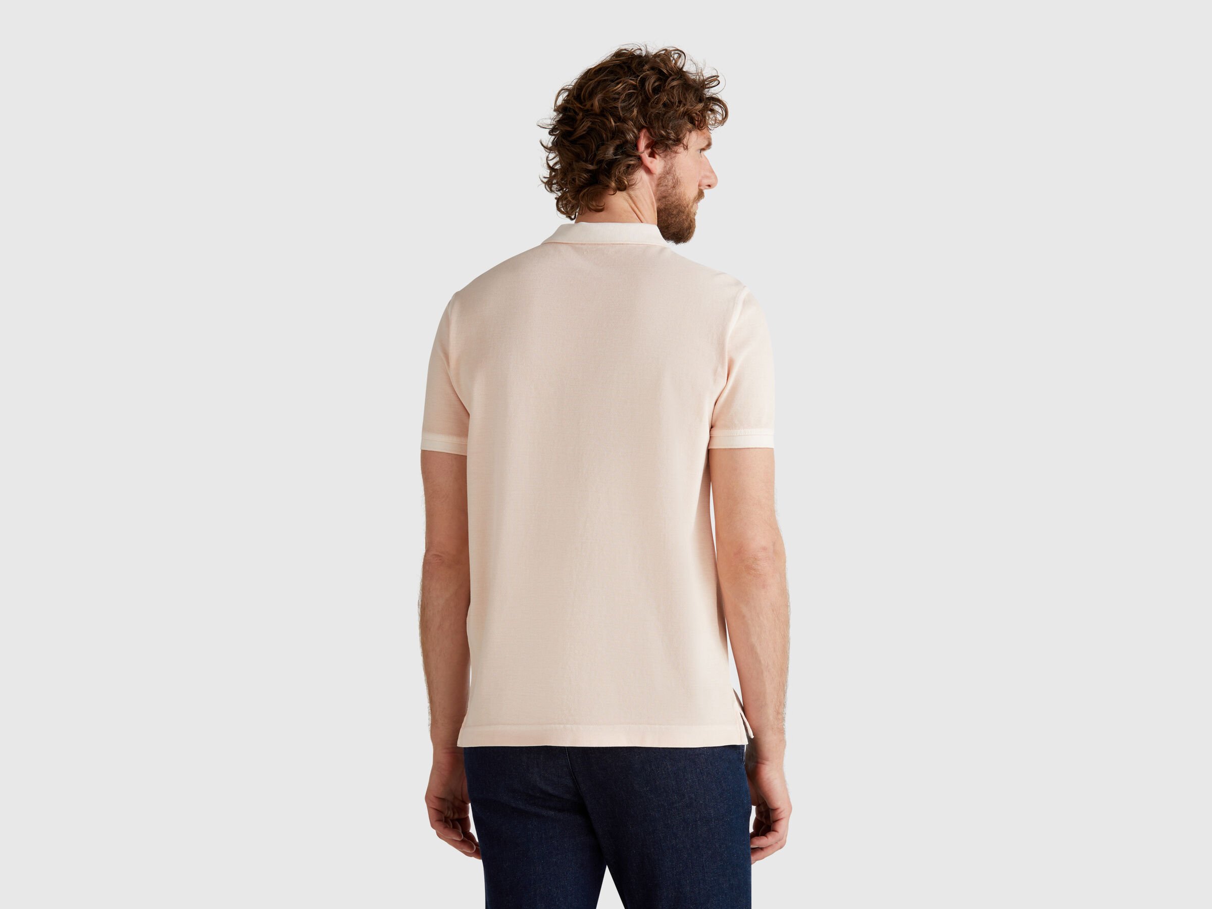 Polo rose poudré coupe classique – Image 2