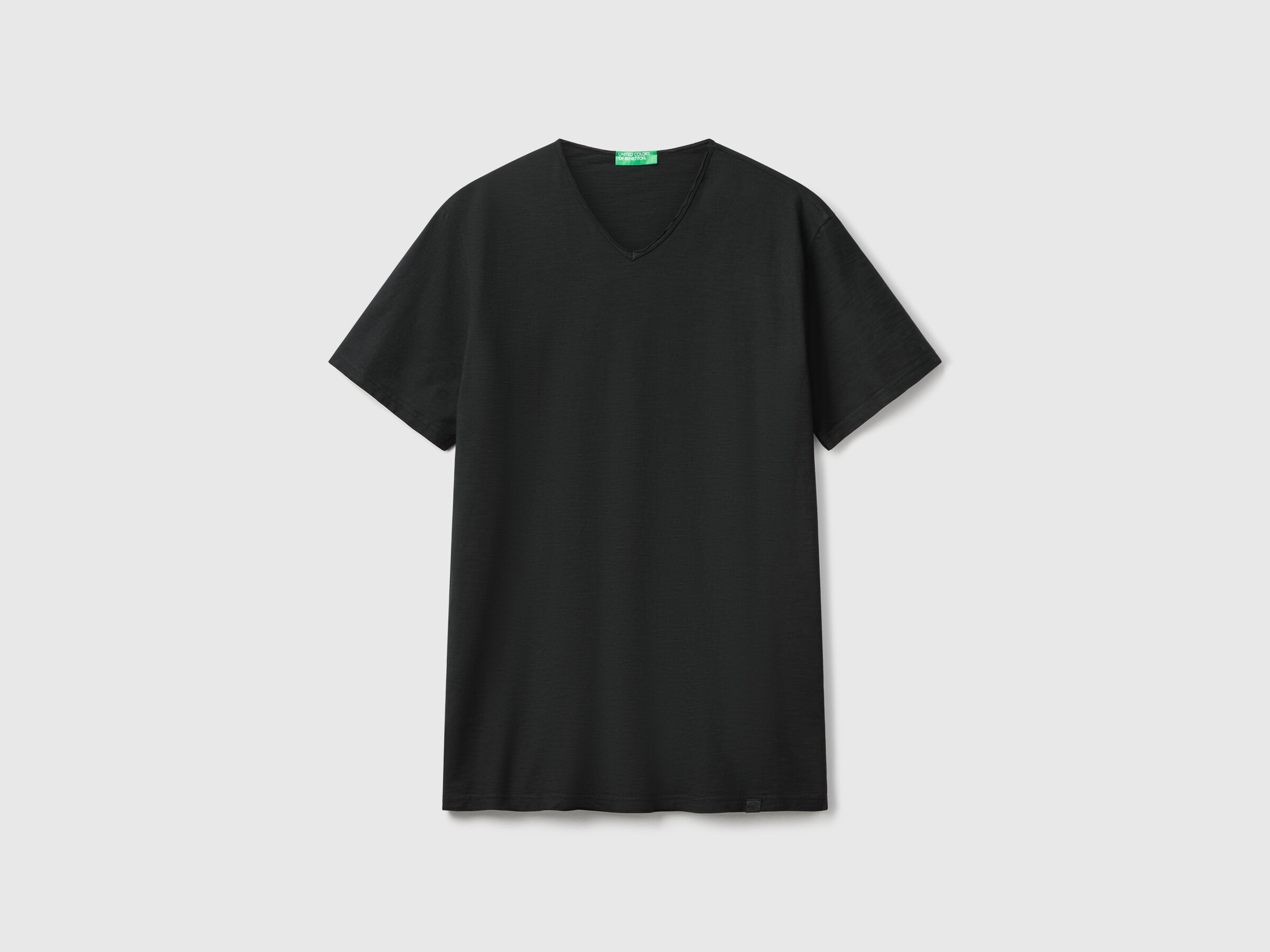 T-shirt 100% coton avec col V – Image 3