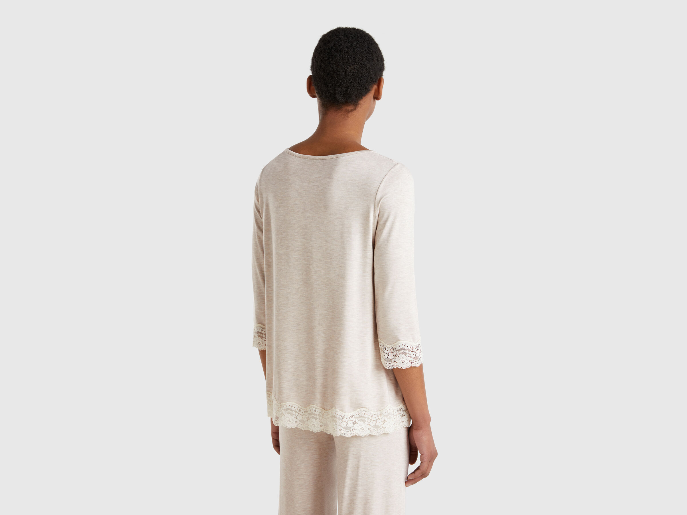 Chemise fluide détails dentelle – Image 2