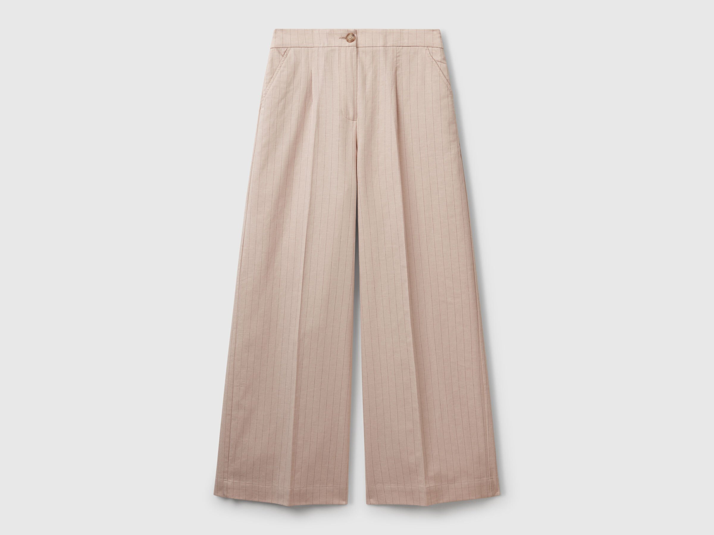 Pantalon palazzo à fines rayures – Image 3