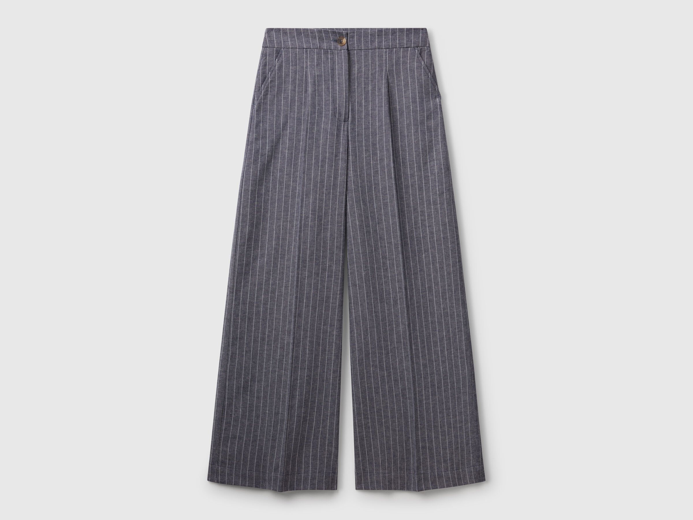 Pantalon palazzo à fines rayures – Image 3