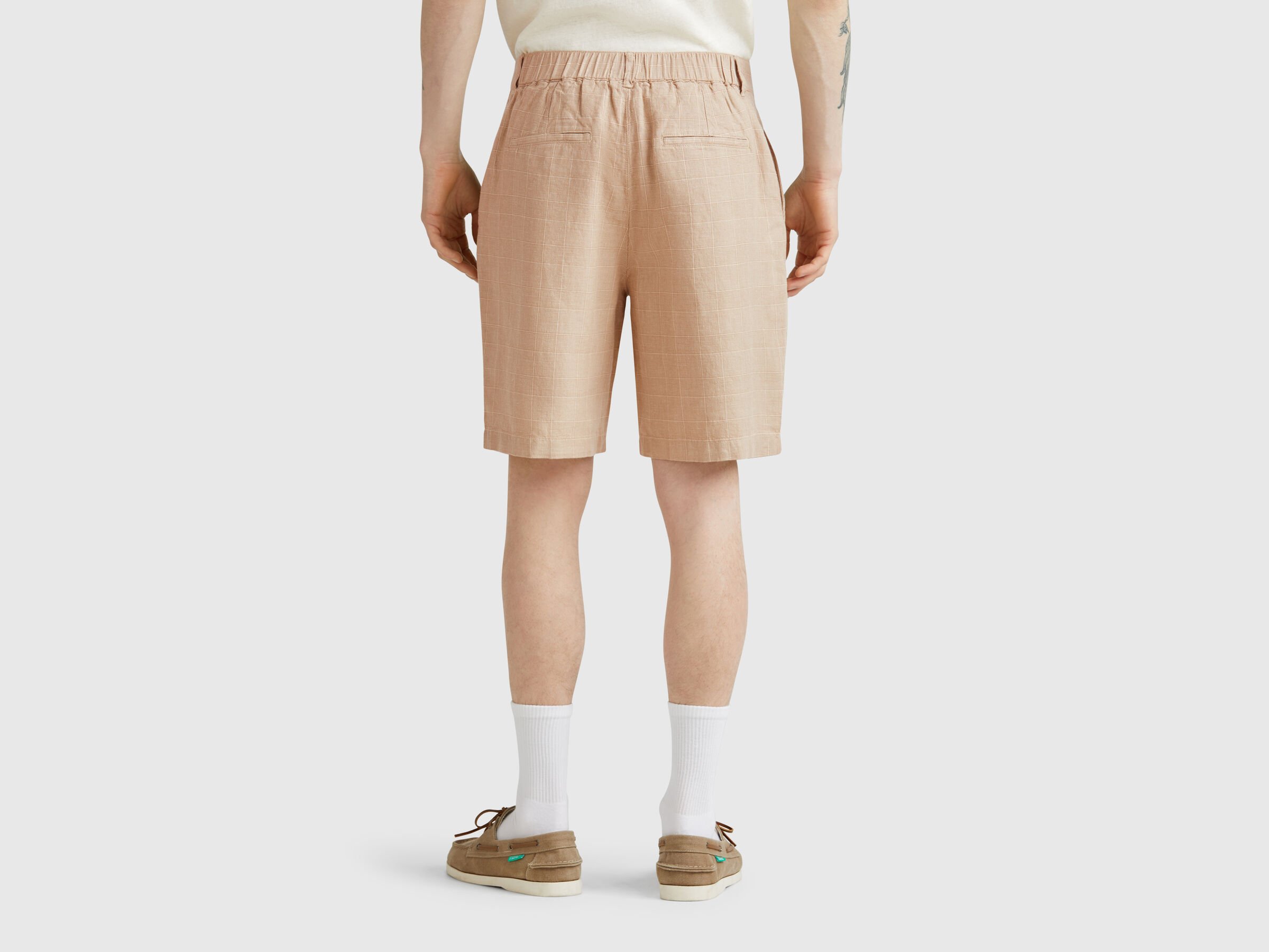 Short rayé en lin mélangé – Image 2