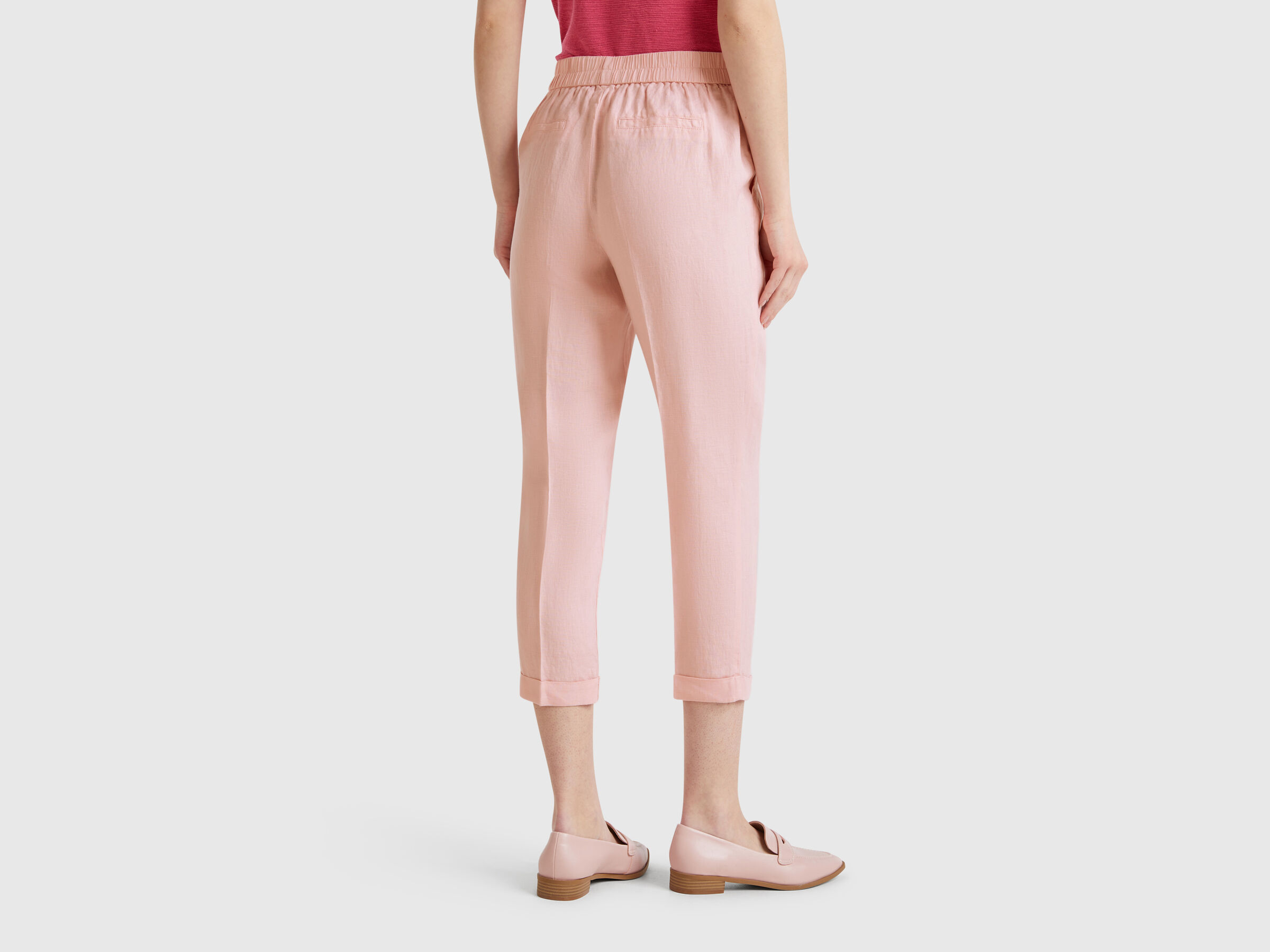 Pantalon court en 100% lin – Image 2