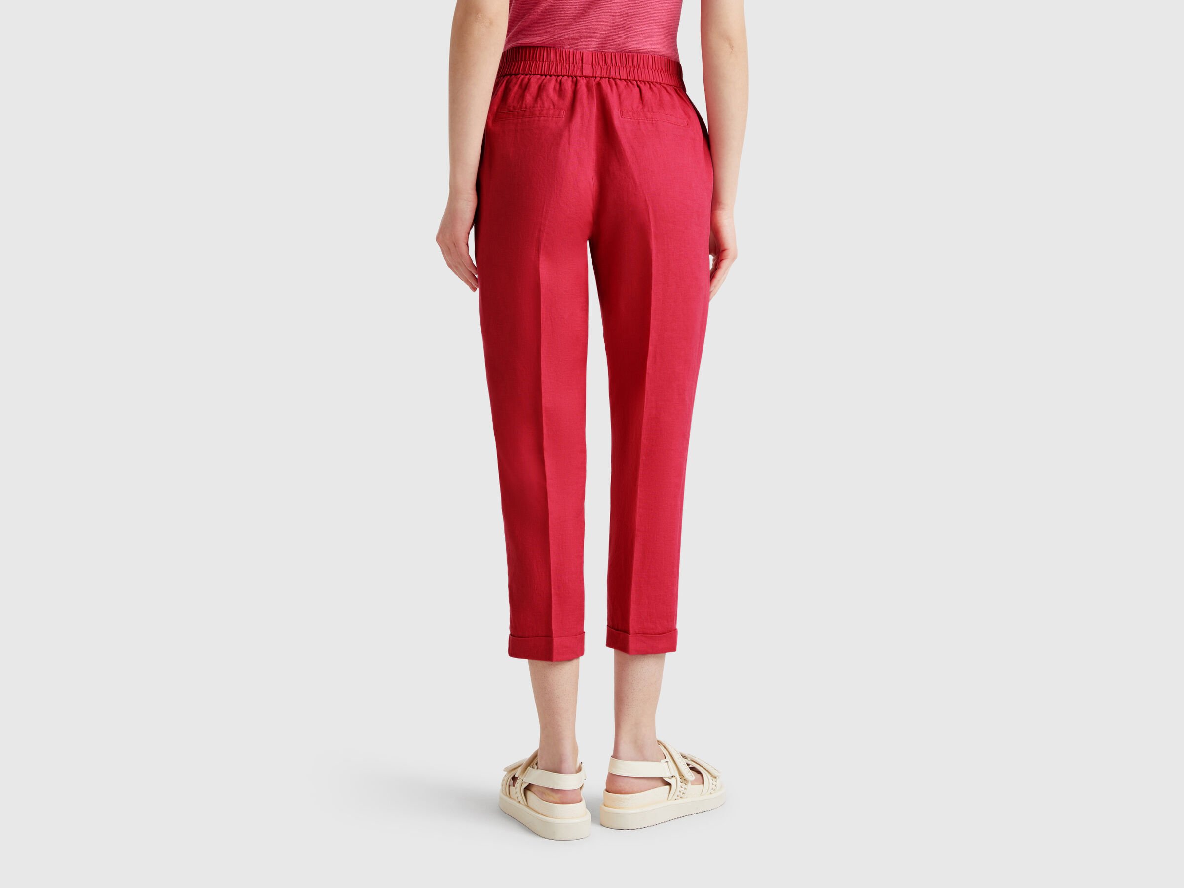Pantalon court en 100% lin – Image 2