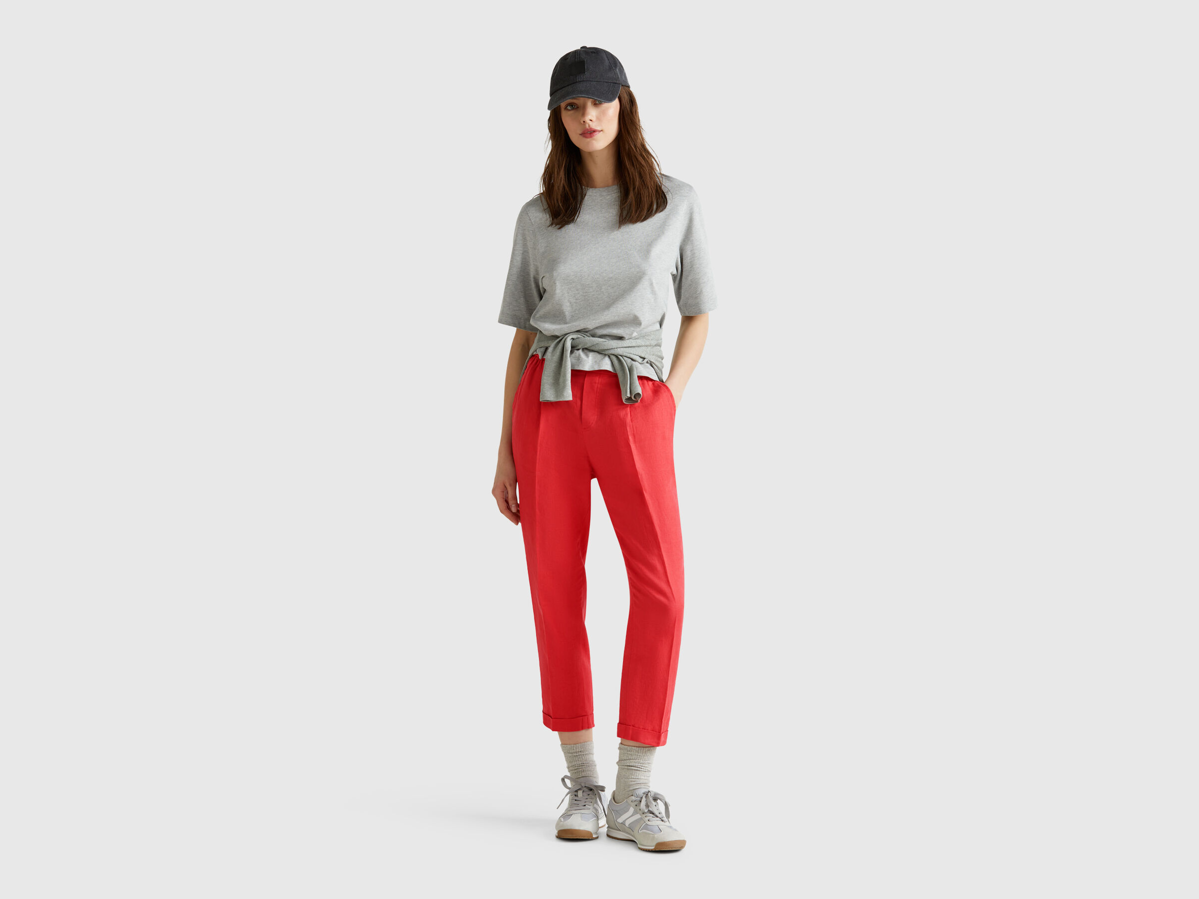 Pantalon court en 100% lin – Image 3