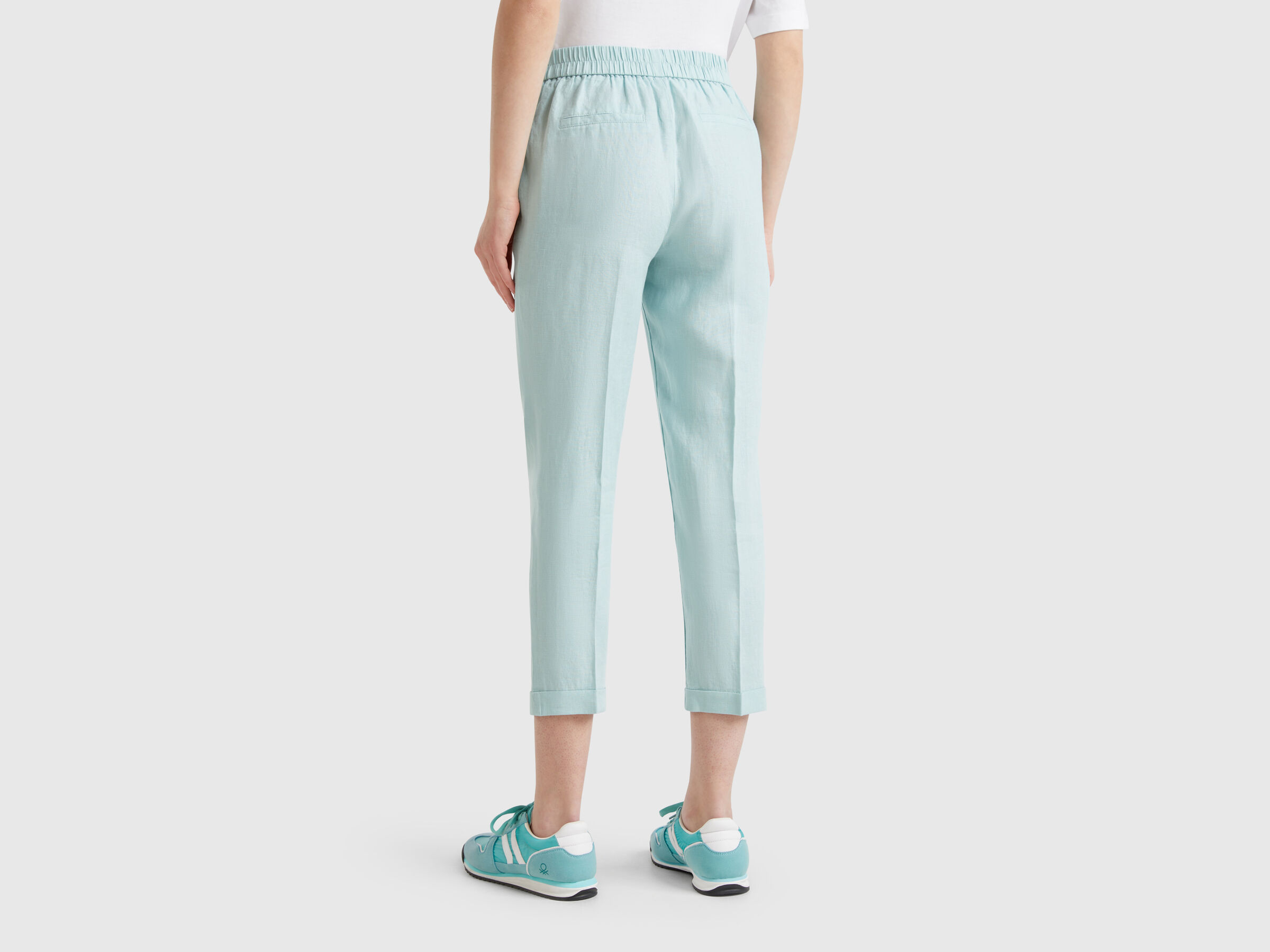 Pantalon court en 100% lin – Image 2