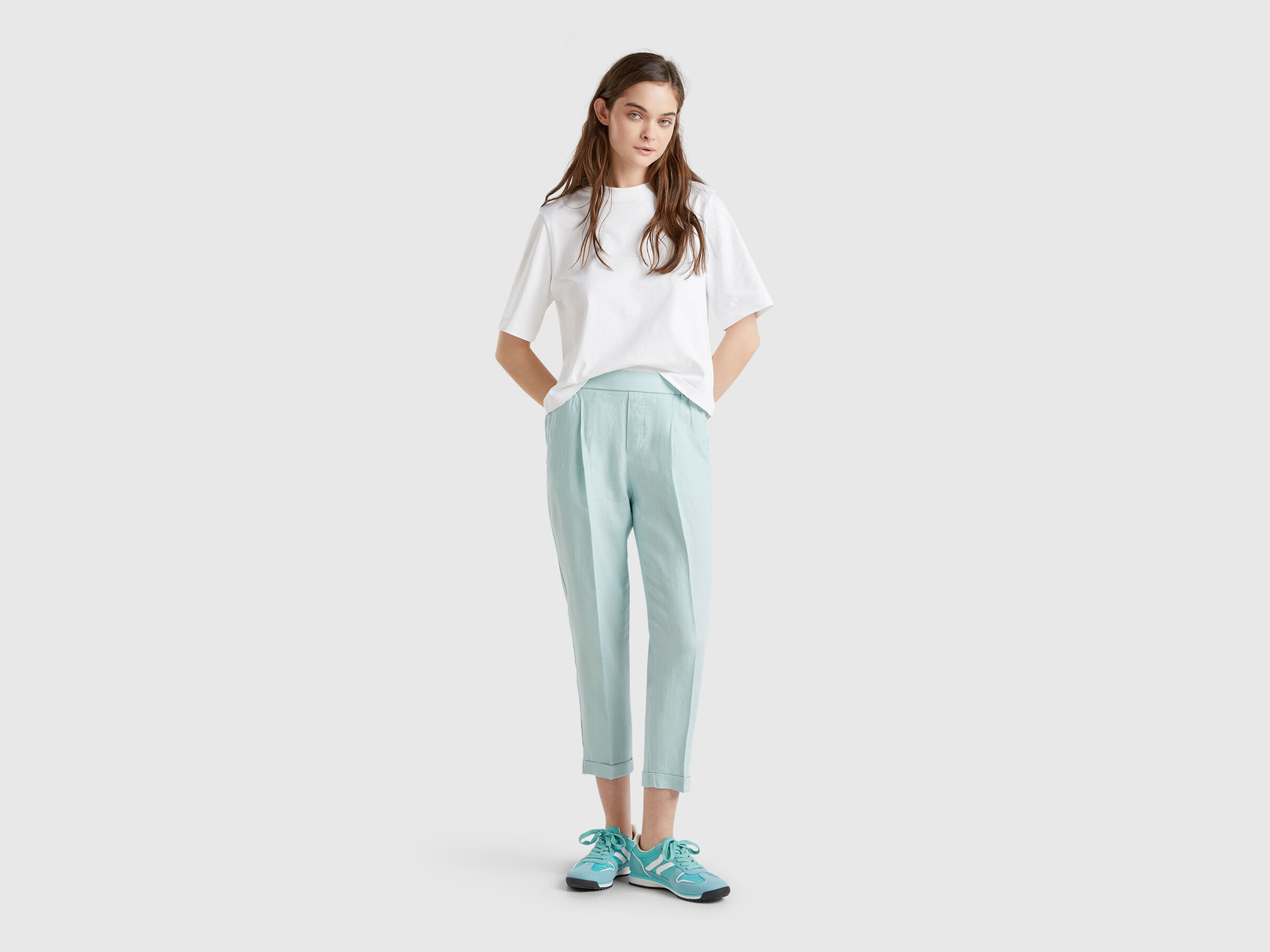 Pantalon court en 100% lin – Image 3