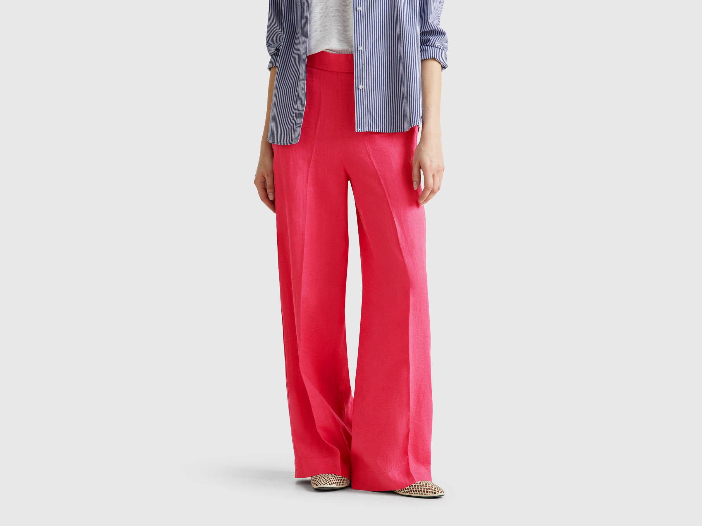 Pantalon Palazzo en 100% lin Pantalon Palazzo en 100% lin