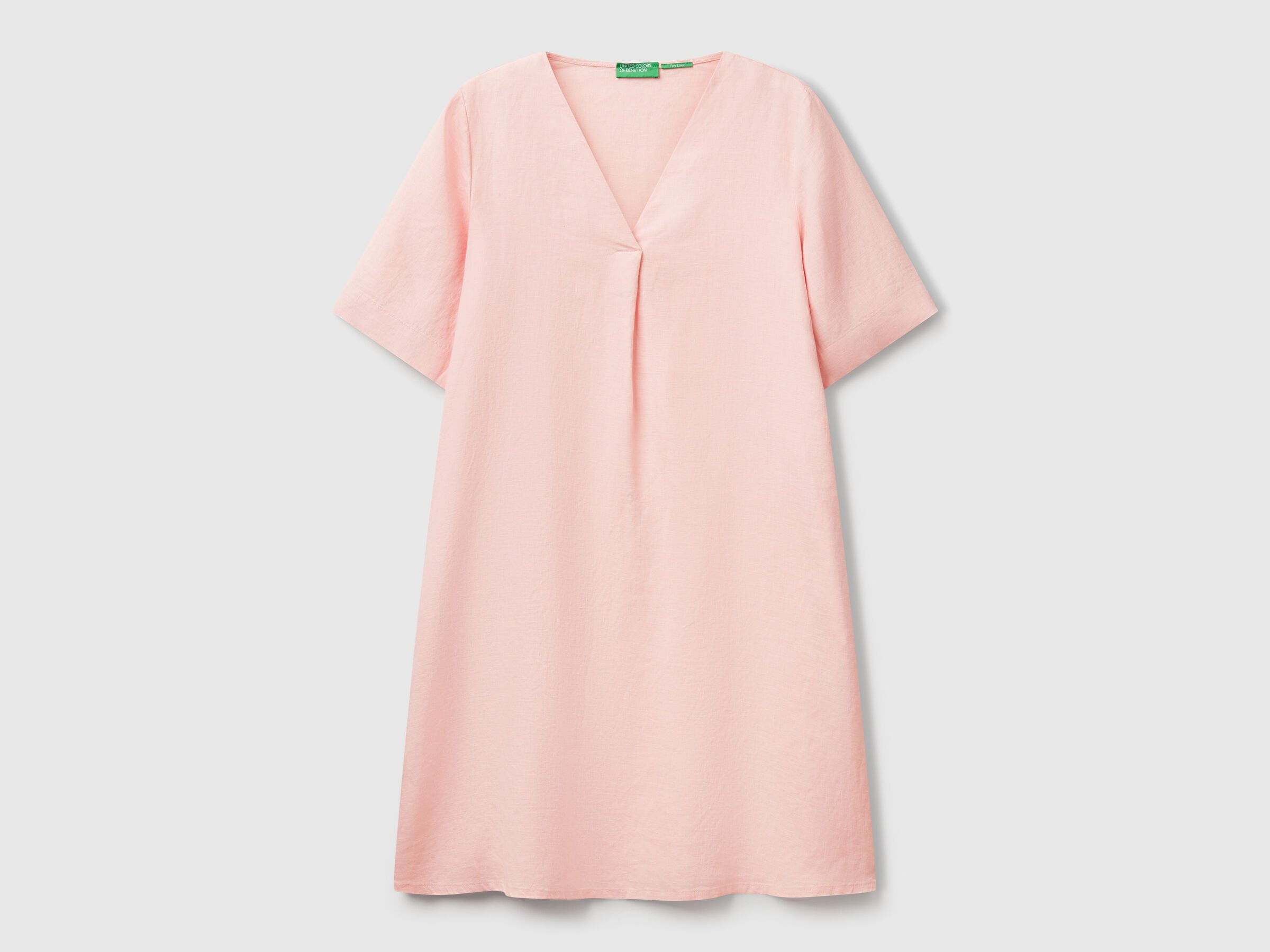 Robe à manches courtes en pur lin – Image 3