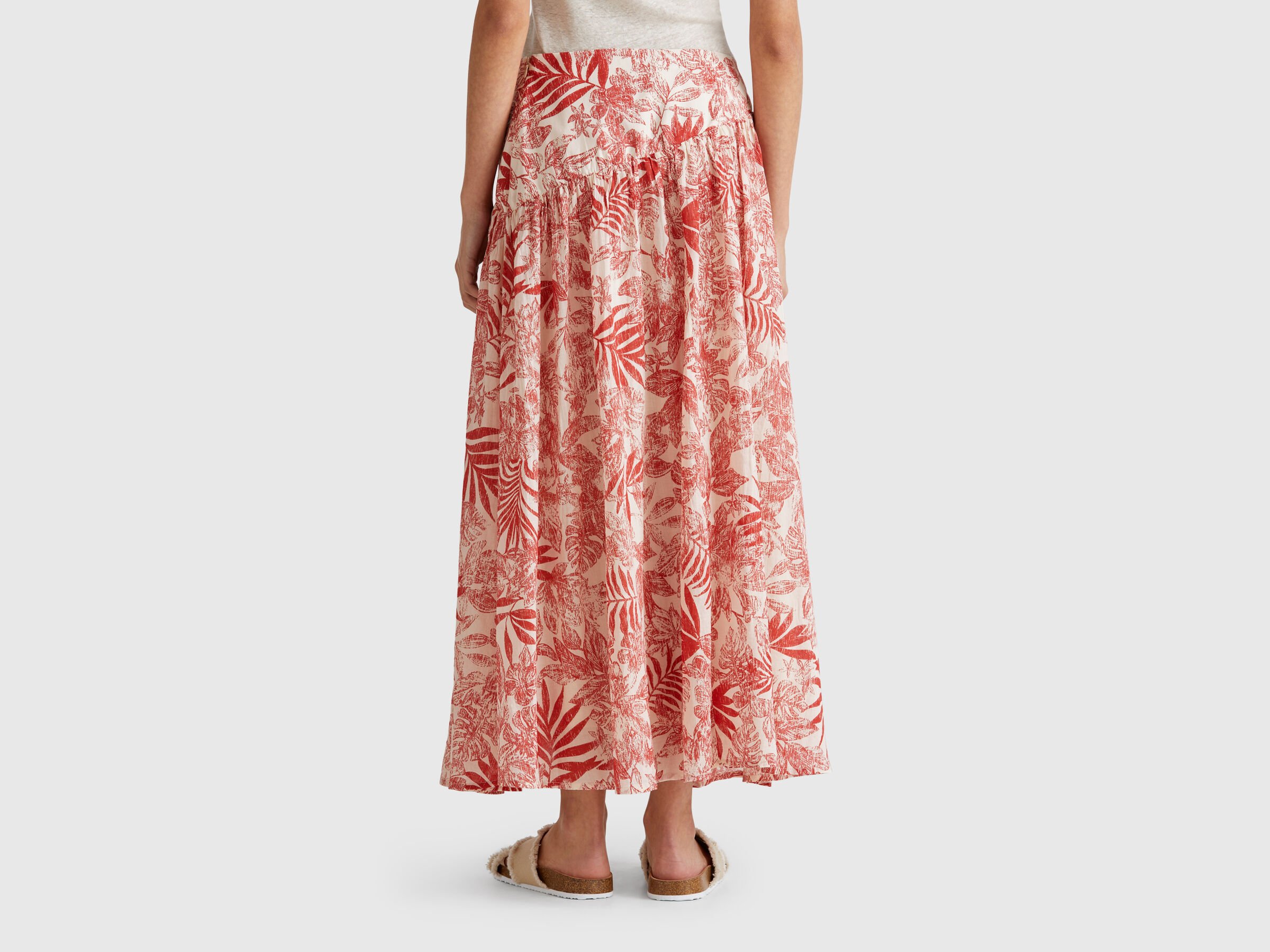 Jupe longue à imprimé tropical – Image 2