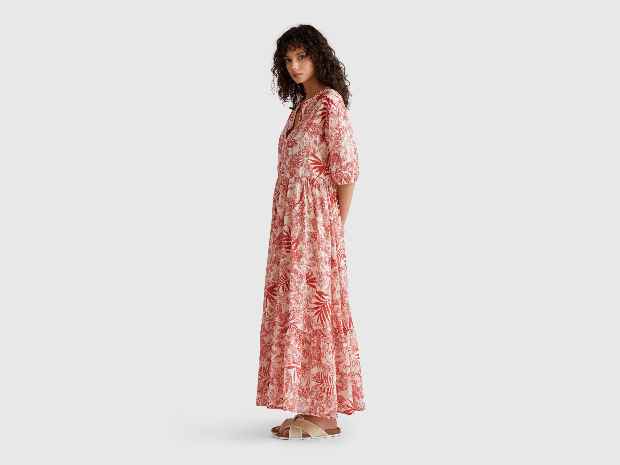 Robe à imprimé tropical – Image 5