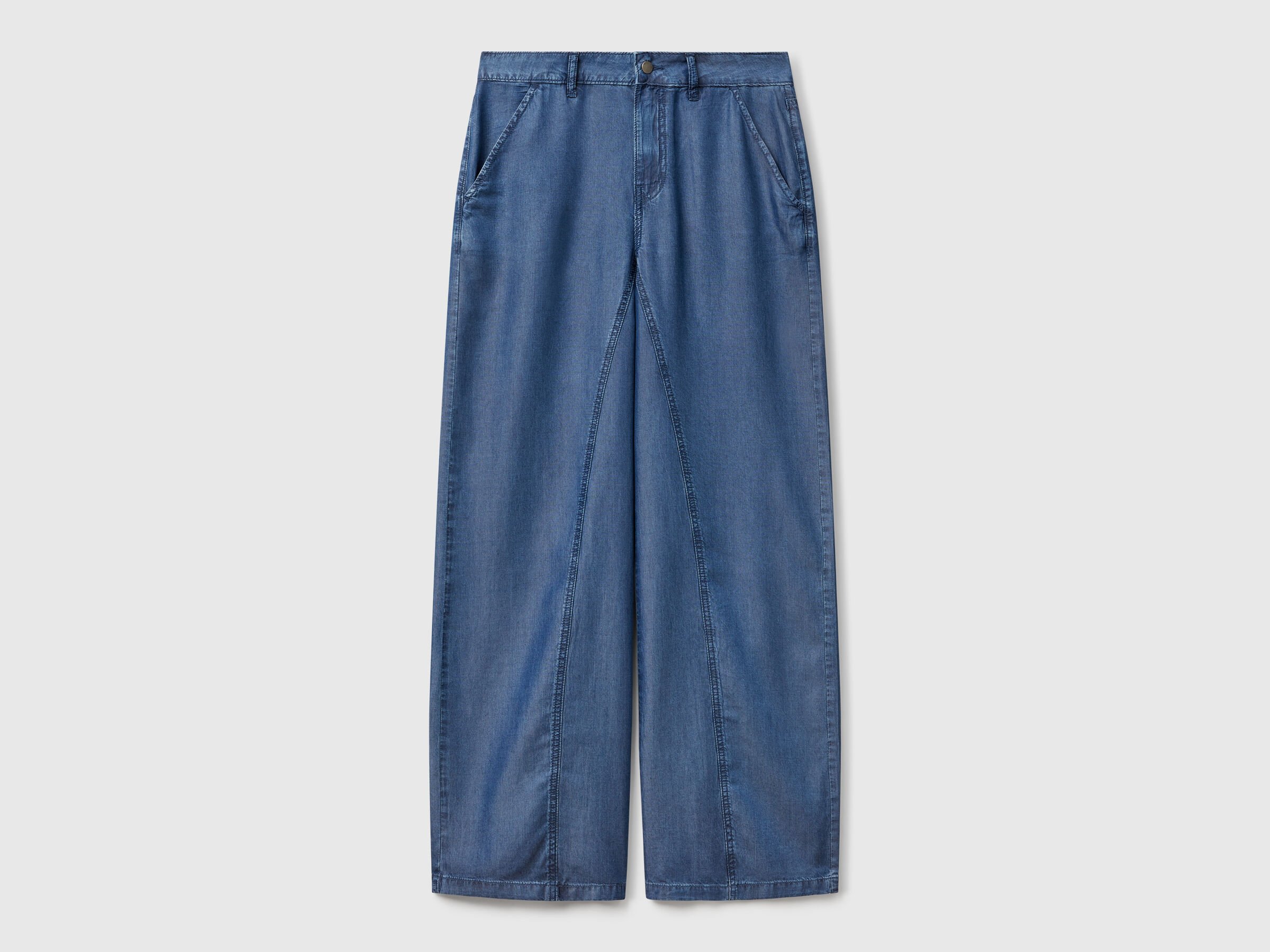 Pantalon large en chambray – Image 3
