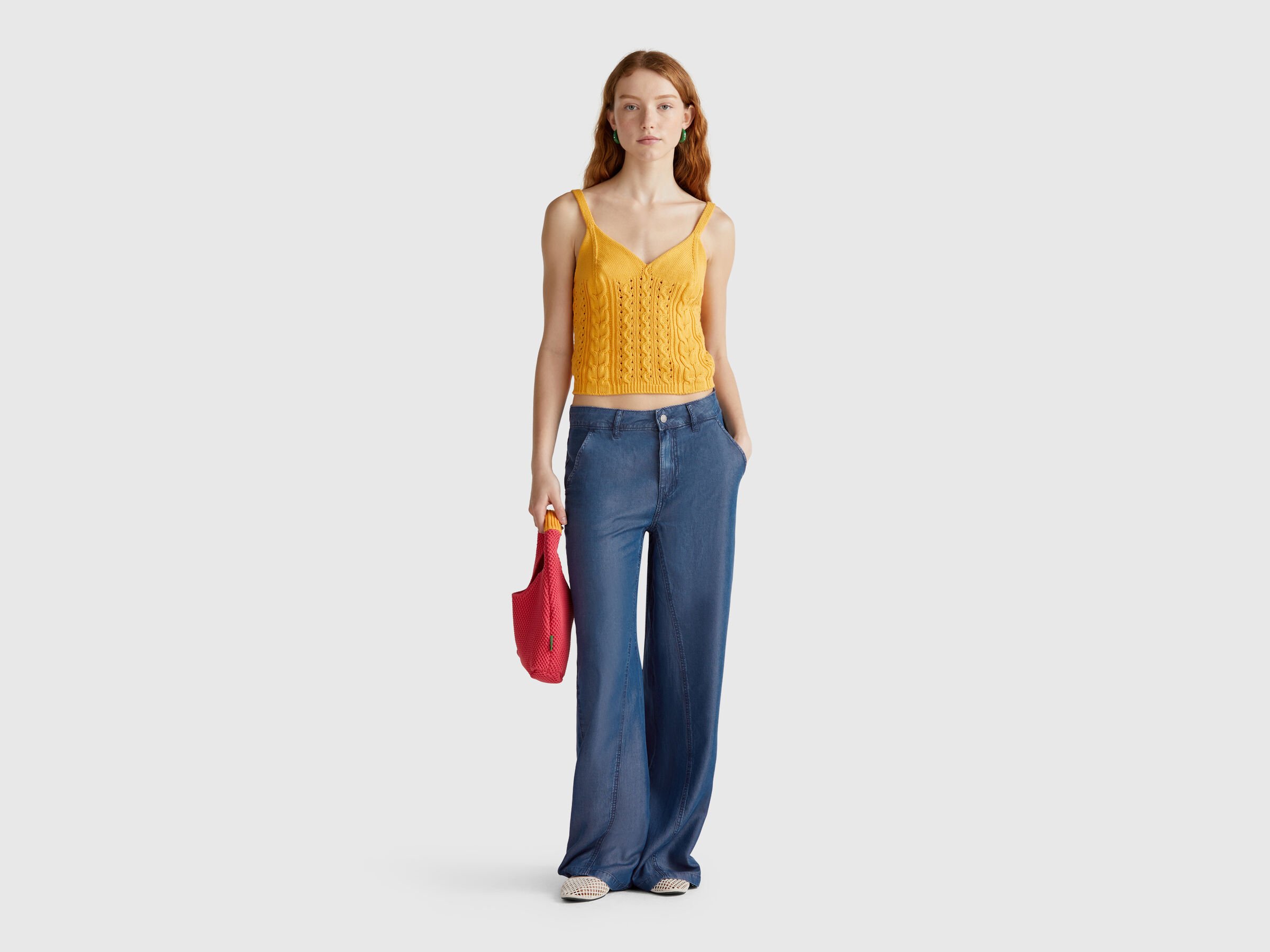 Pantalon large en chambray – Image 5