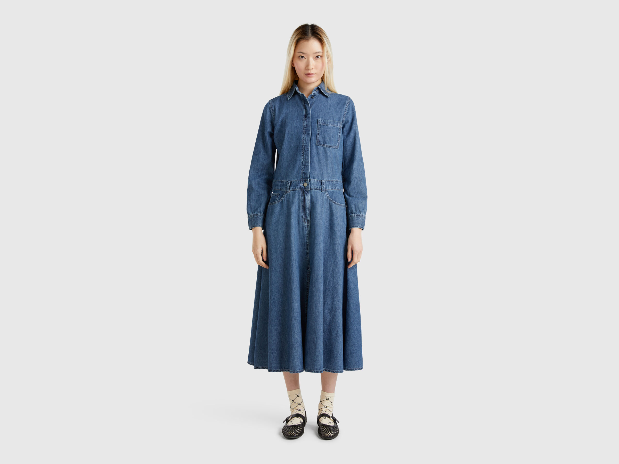 Robe-chemise en jean Robe-chemise en jean