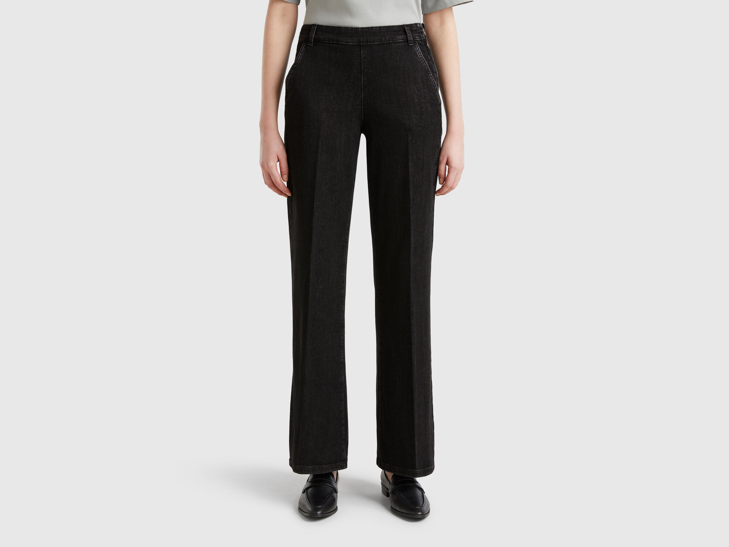 Jean évasé avec zip Jean évasé avec zip