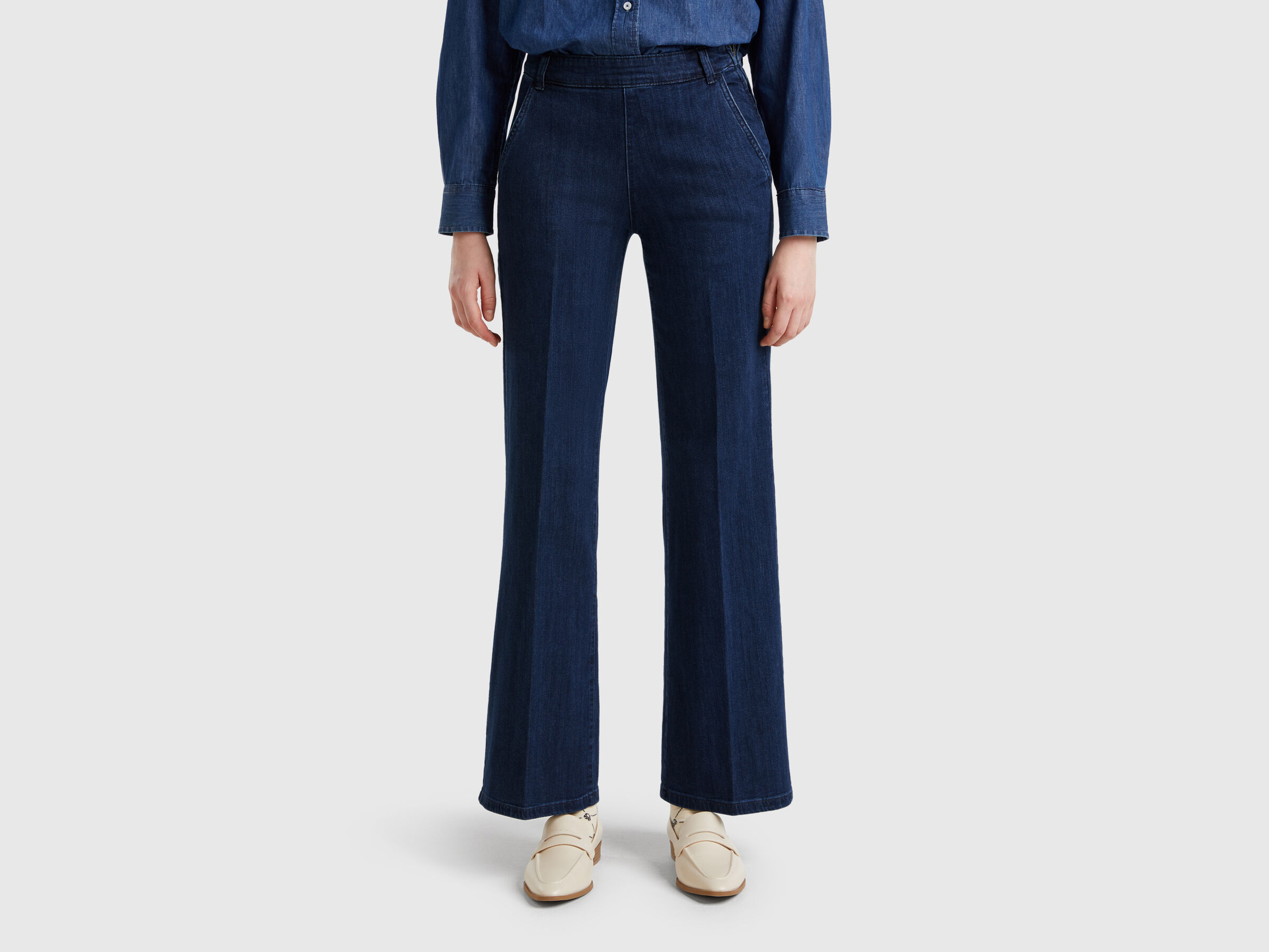 Jean évasé avec zip Jean évasé avec zip