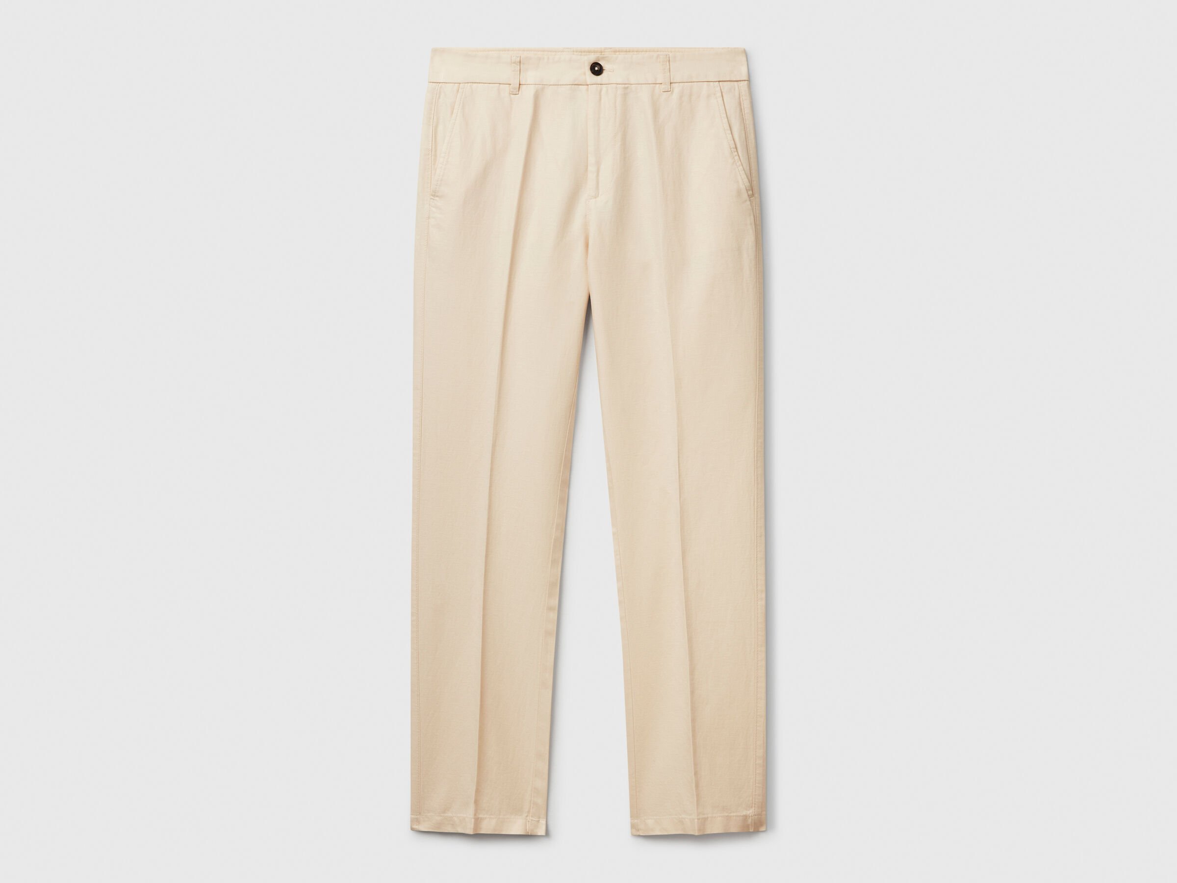 Chino coupe slim en lin mélangé – Image 3