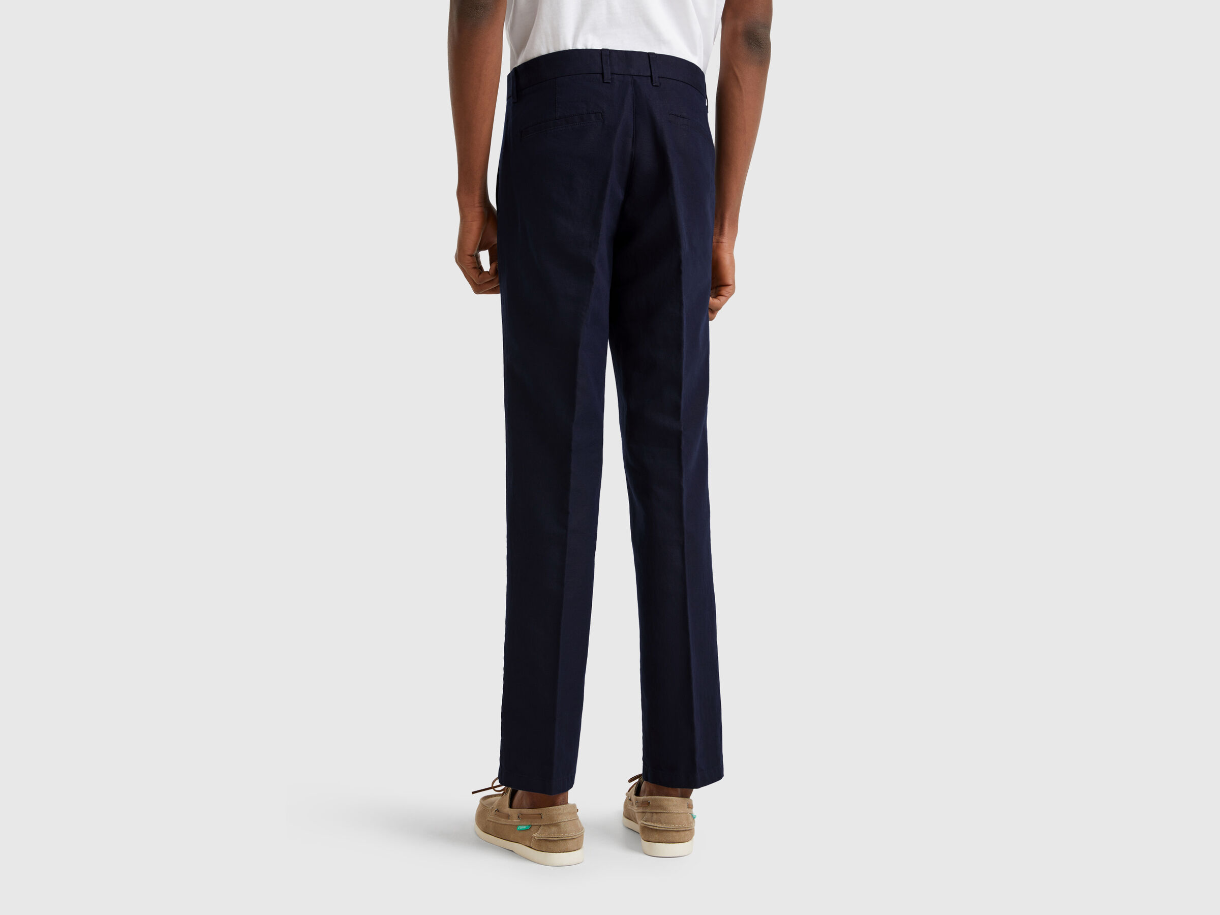 Chino coupe slim en lin mélangé – Image 2