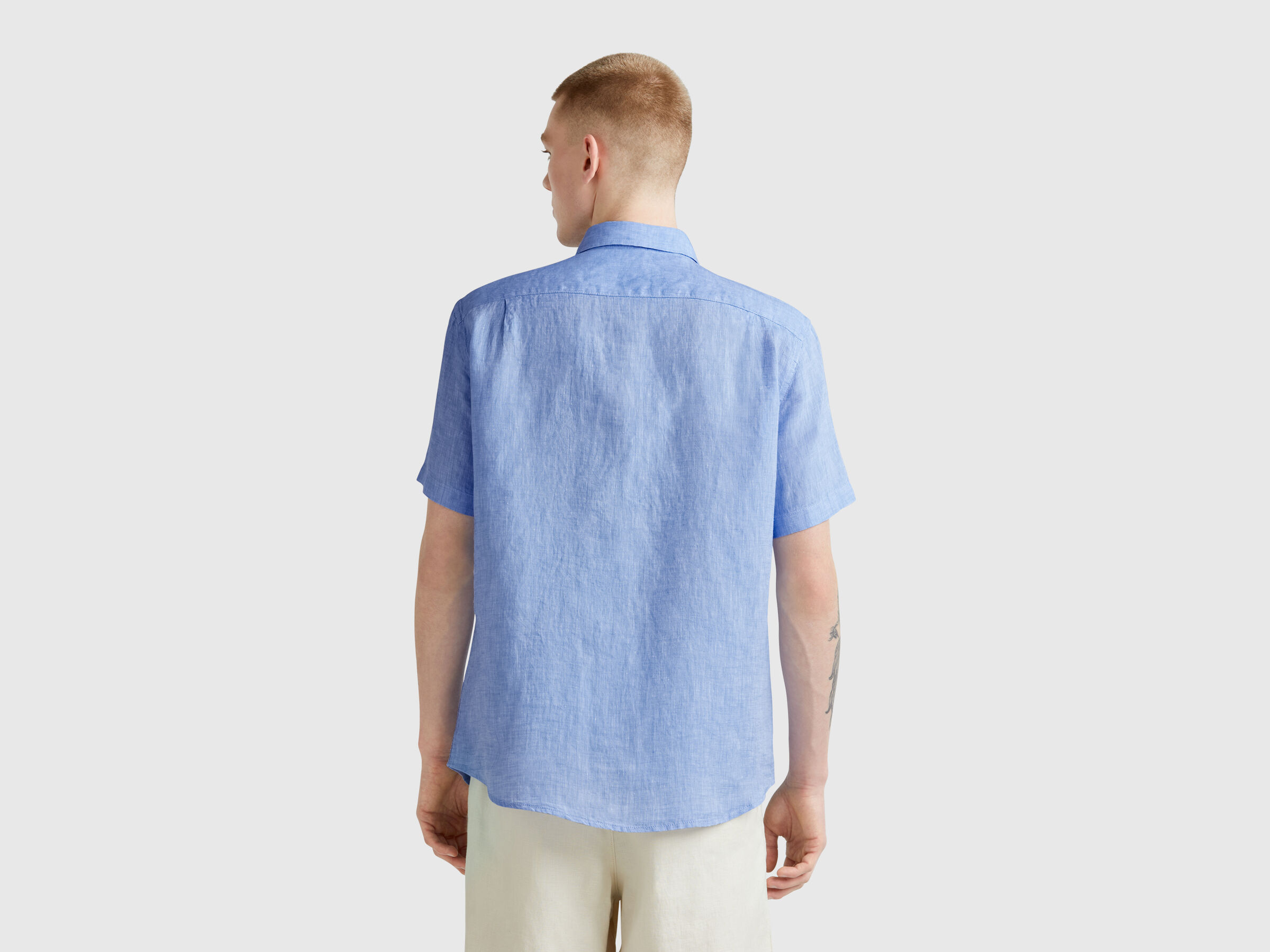 Chemise à manches courtes en pur lin – Image 2