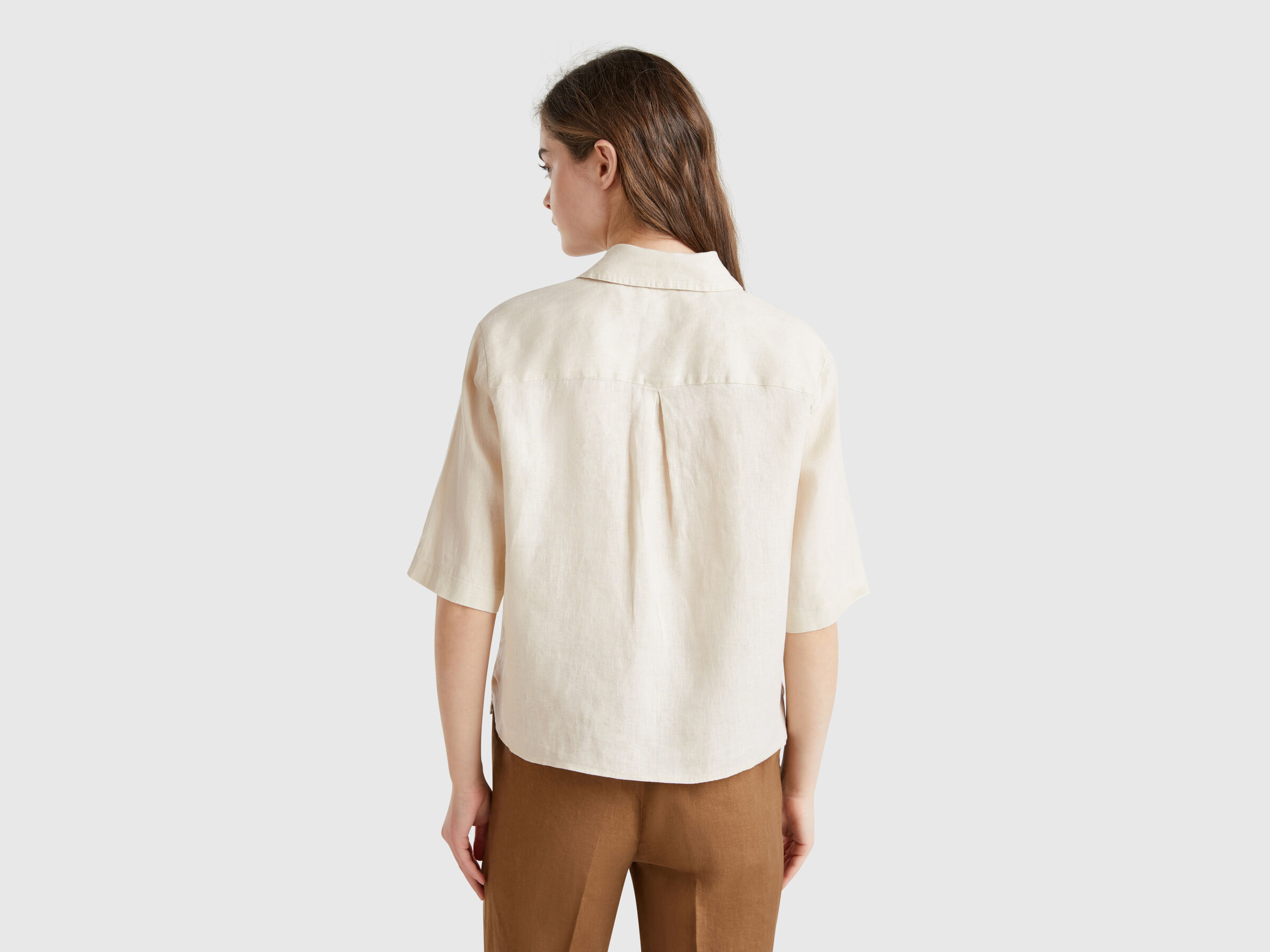 Chemise courte en pur lin – Image 2