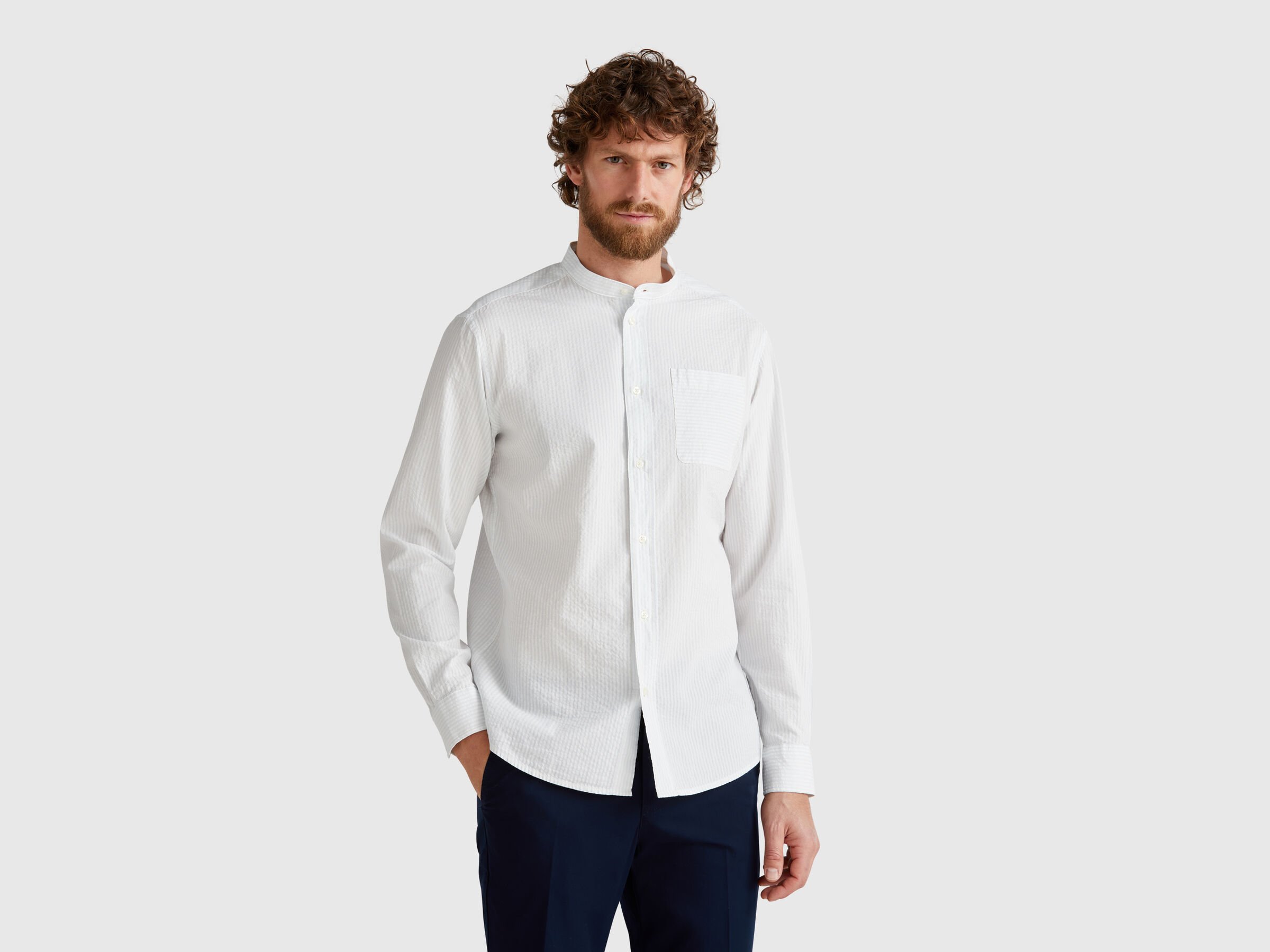 Chemise coréenne rayée Chemise coréenne rayée