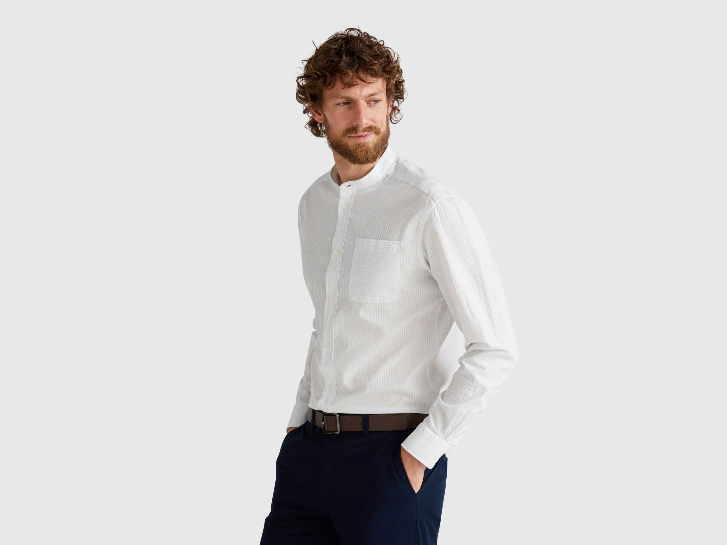 Chemise coréenne rayée – Image 5