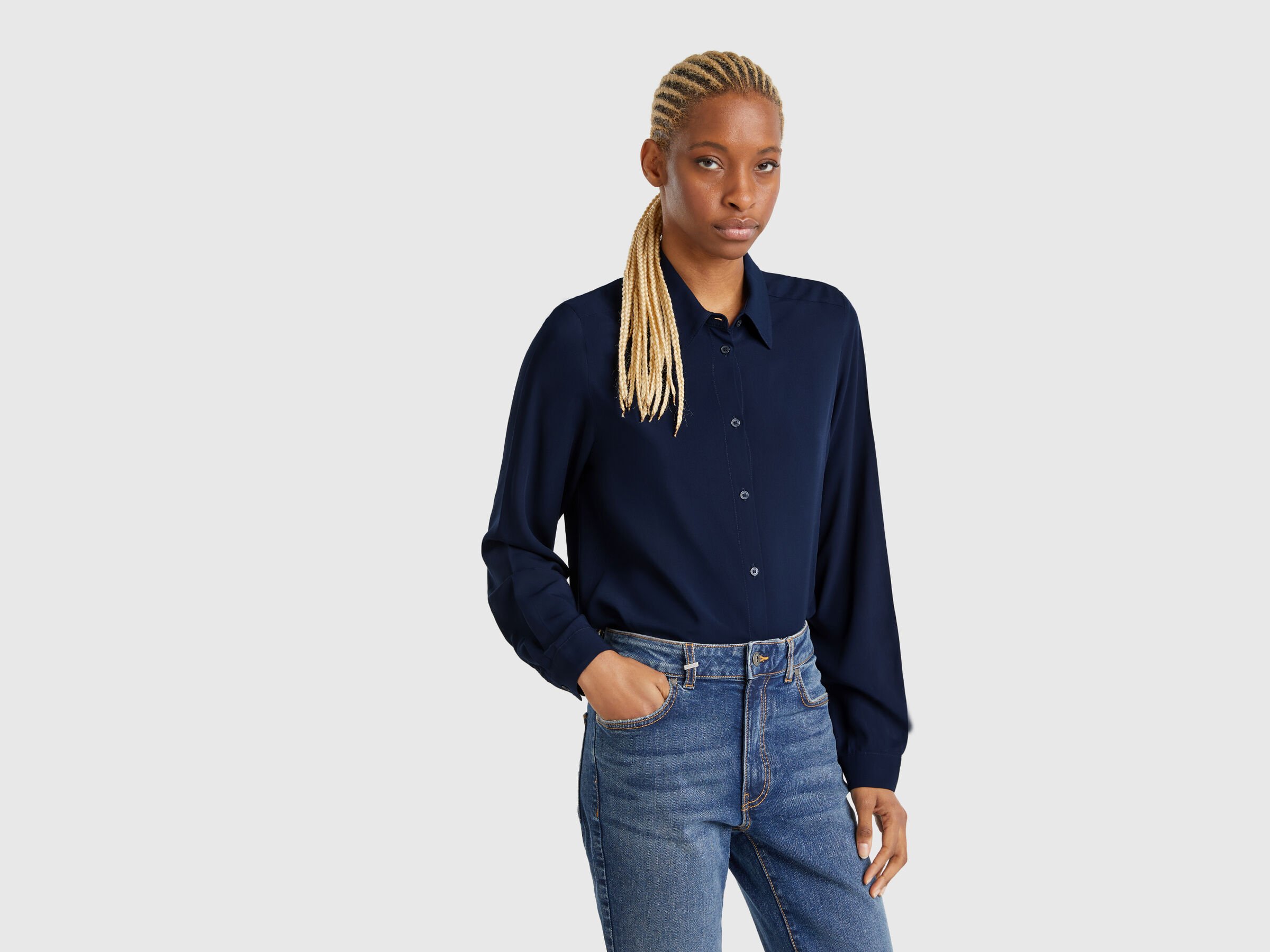 Chemise en viscose coupe classique – Image 3