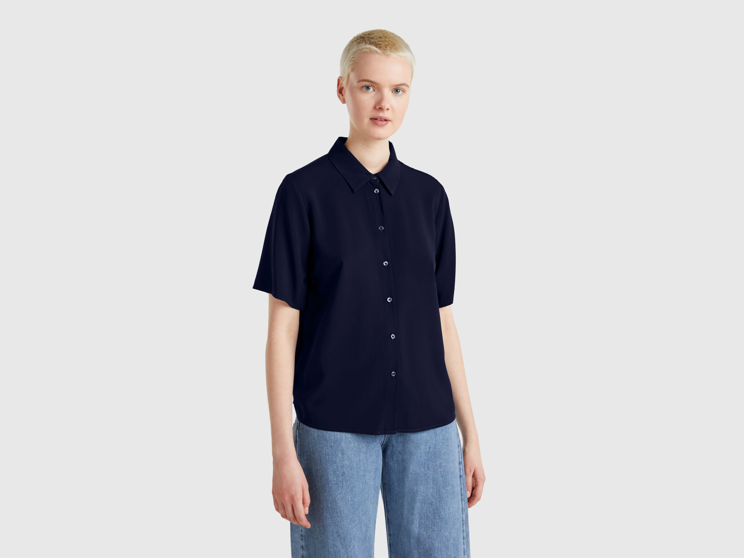 Chemise manches 3/4 en viscose Chemise manches 3/4 en viscose