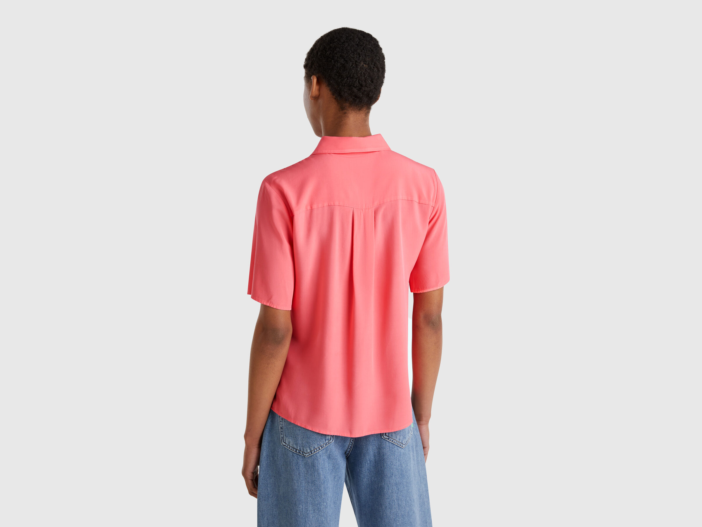 Chemise manches 3/4 en viscose – Image 2