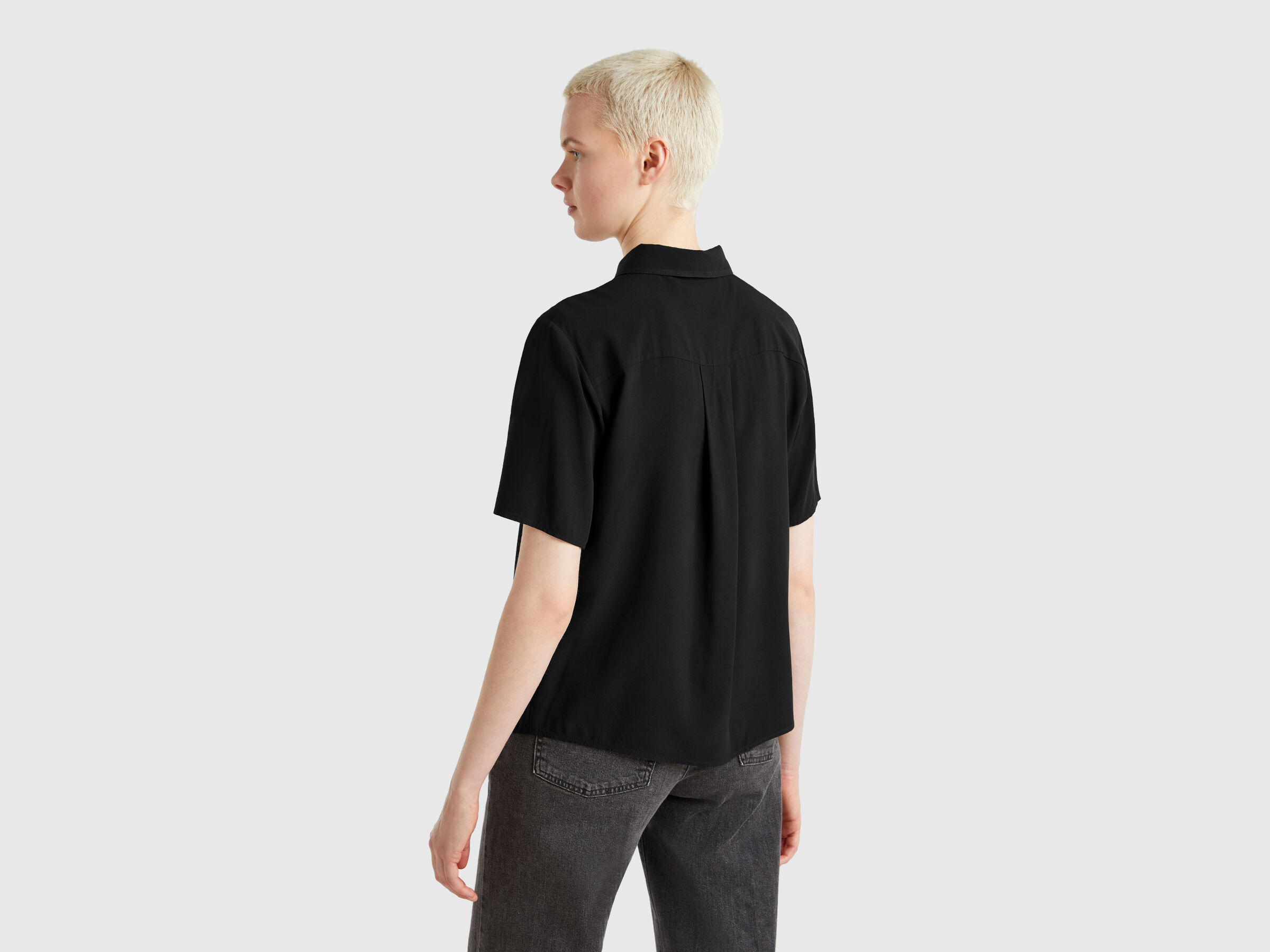 Chemise manches 3/4 en viscose – Image 2