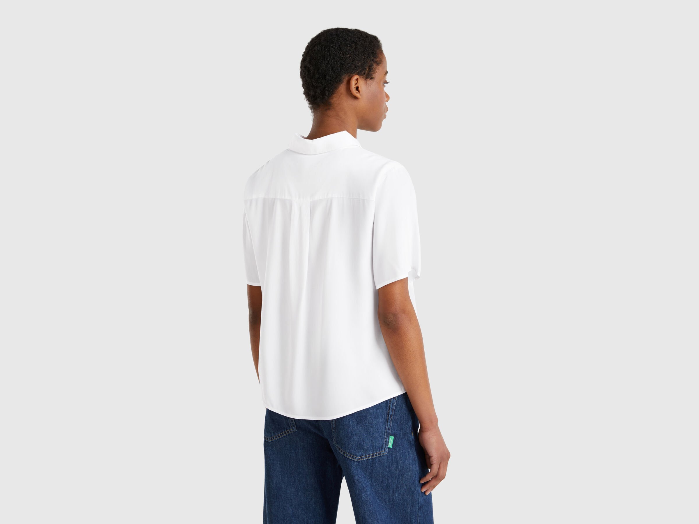 Chemise manches 3/4 en viscose – Image 2