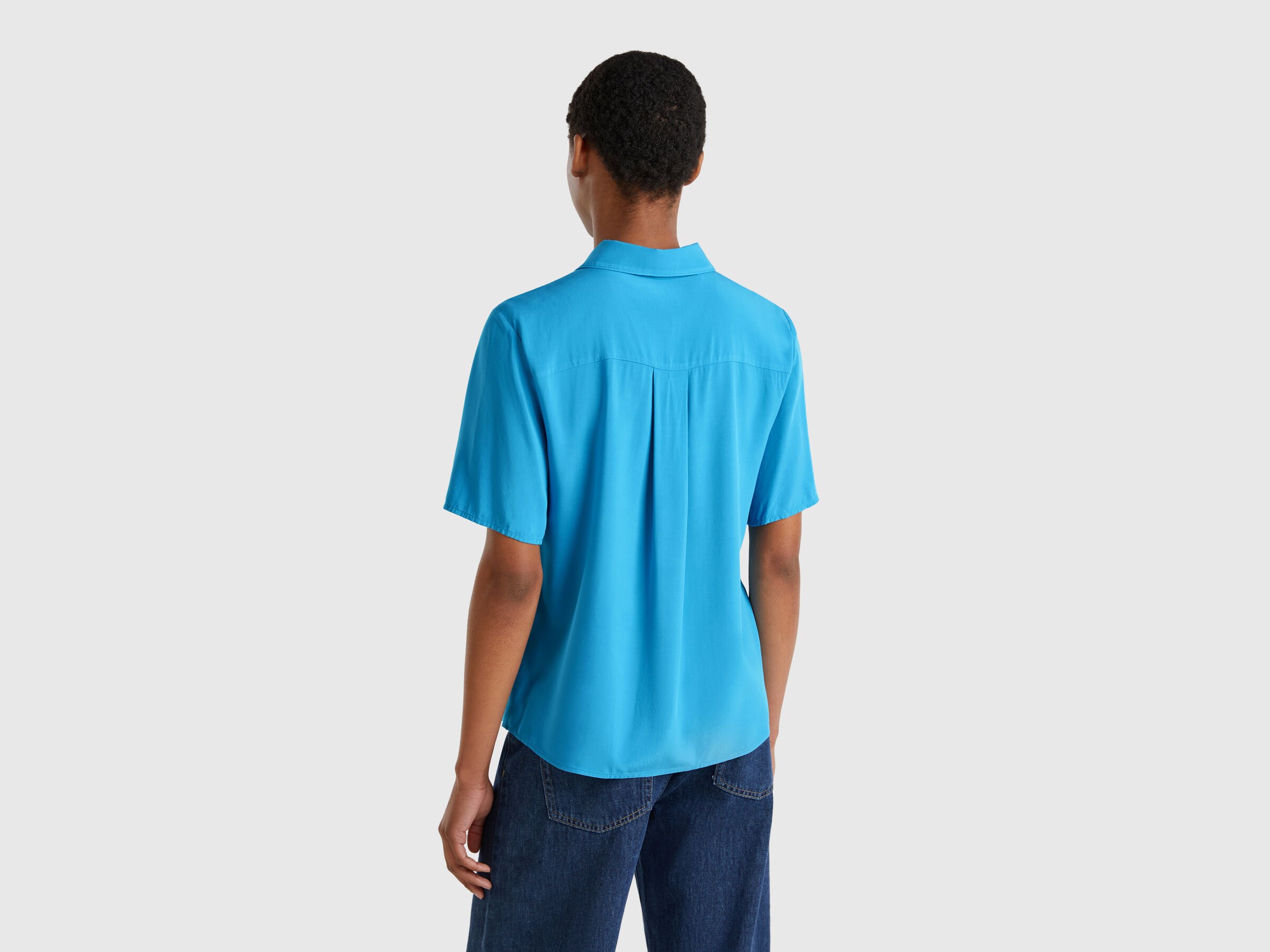 Chemise manches 3/4 en viscose – Image 2