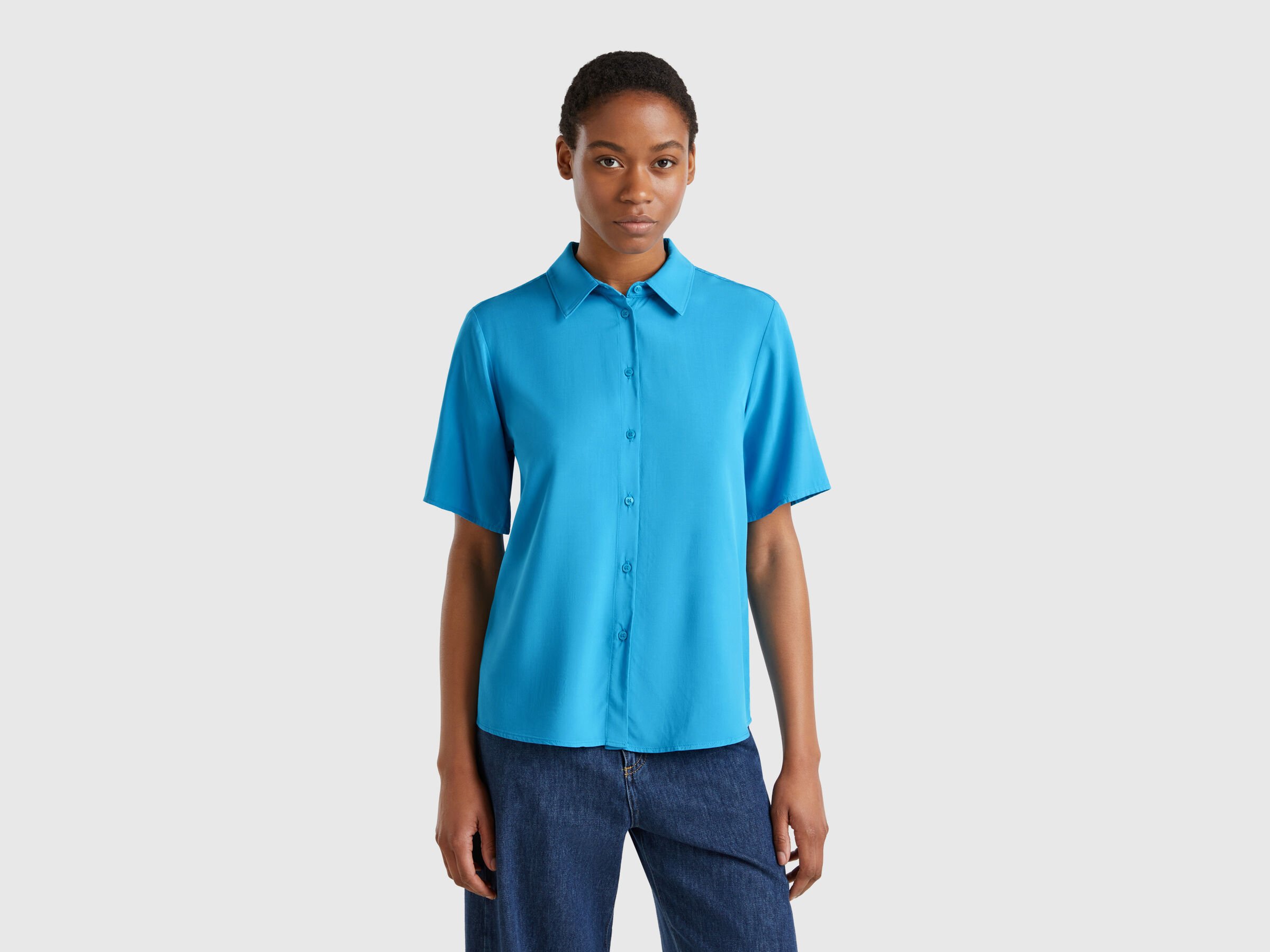 Chemise manches 3/4 en viscose Chemise manches 3/4 en viscose