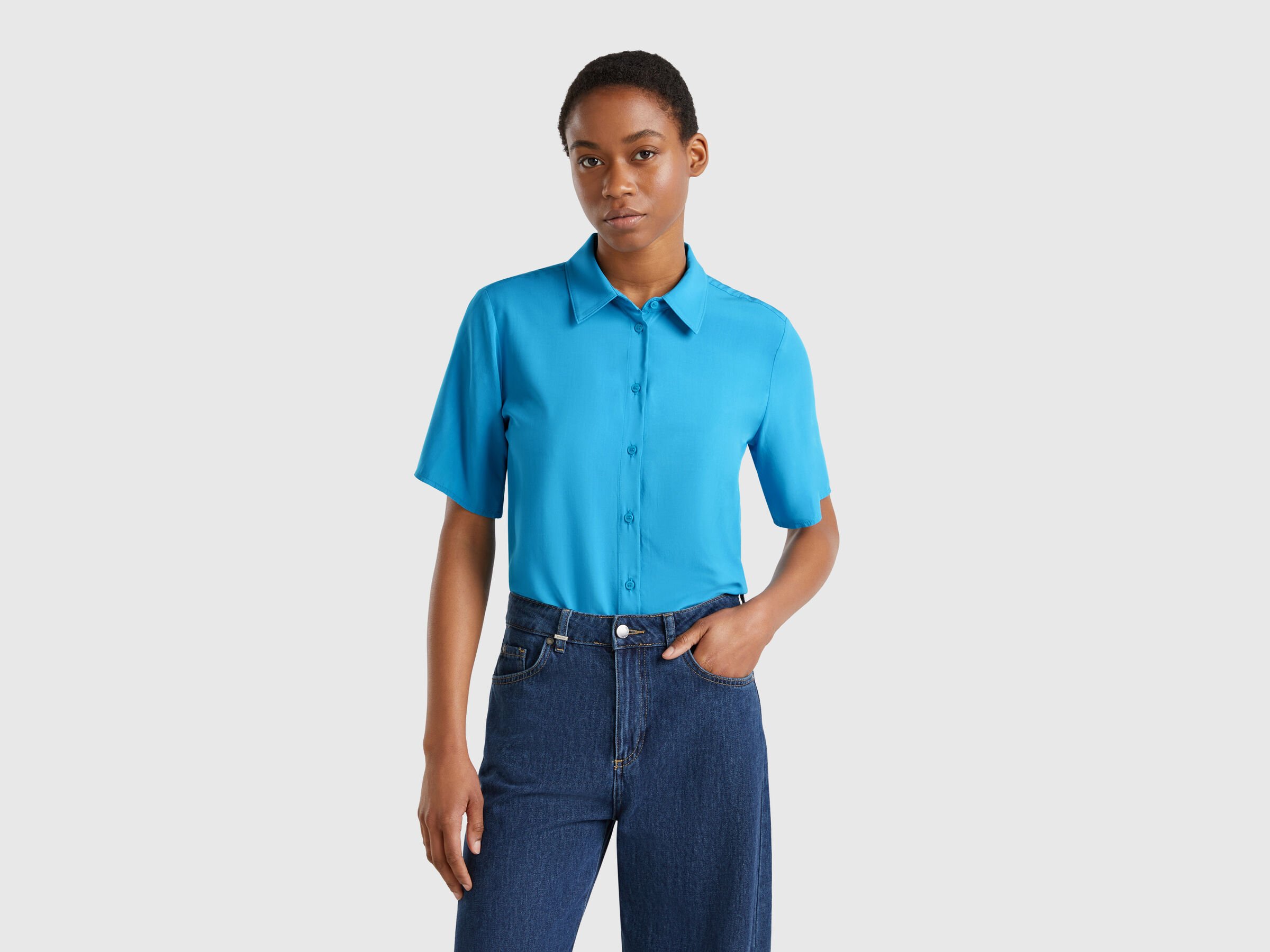 Chemise manches 3/4 en viscose – Image 5