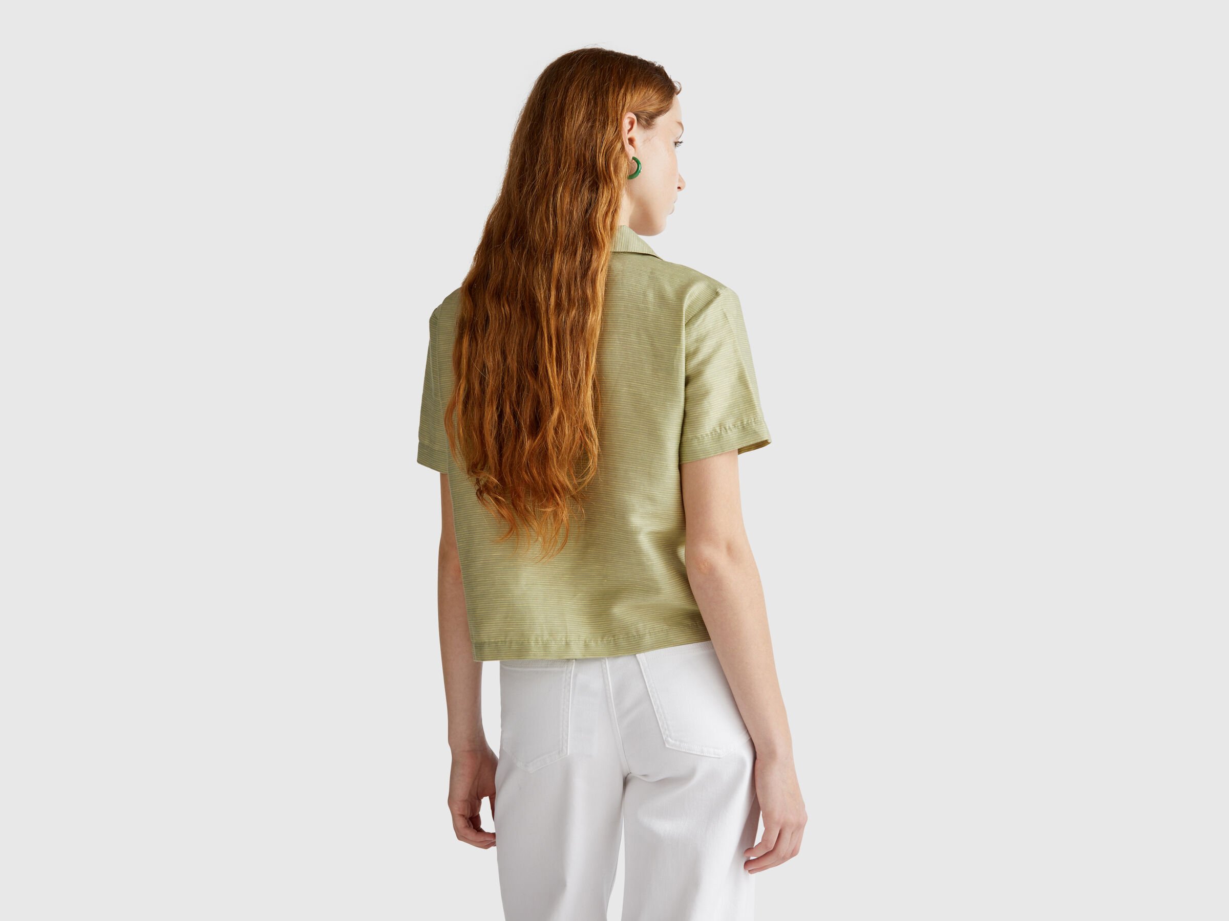 Chemise rayée en lin mélangé – Image 2