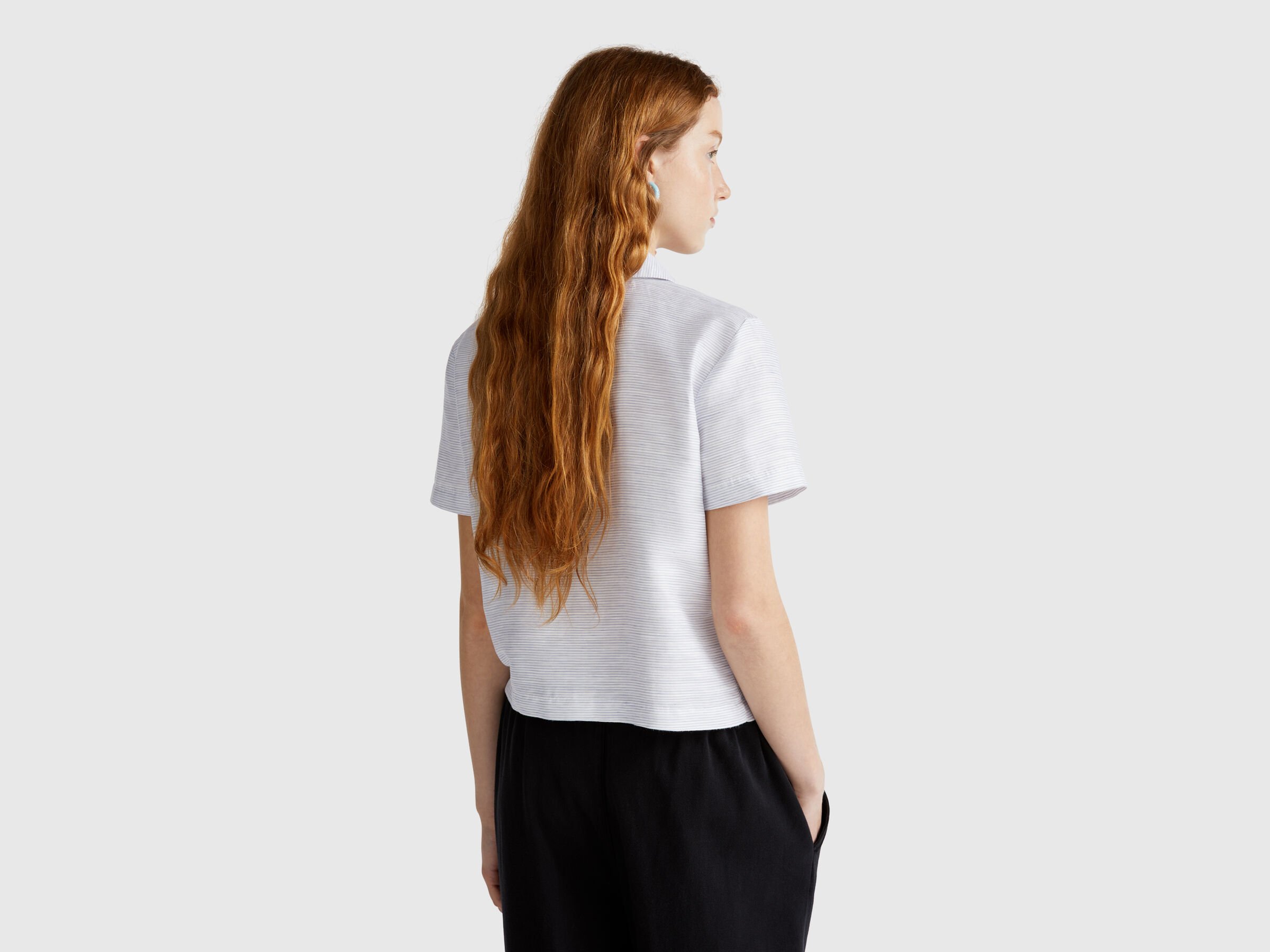 Chemise rayée en lin mélangé – Image 2