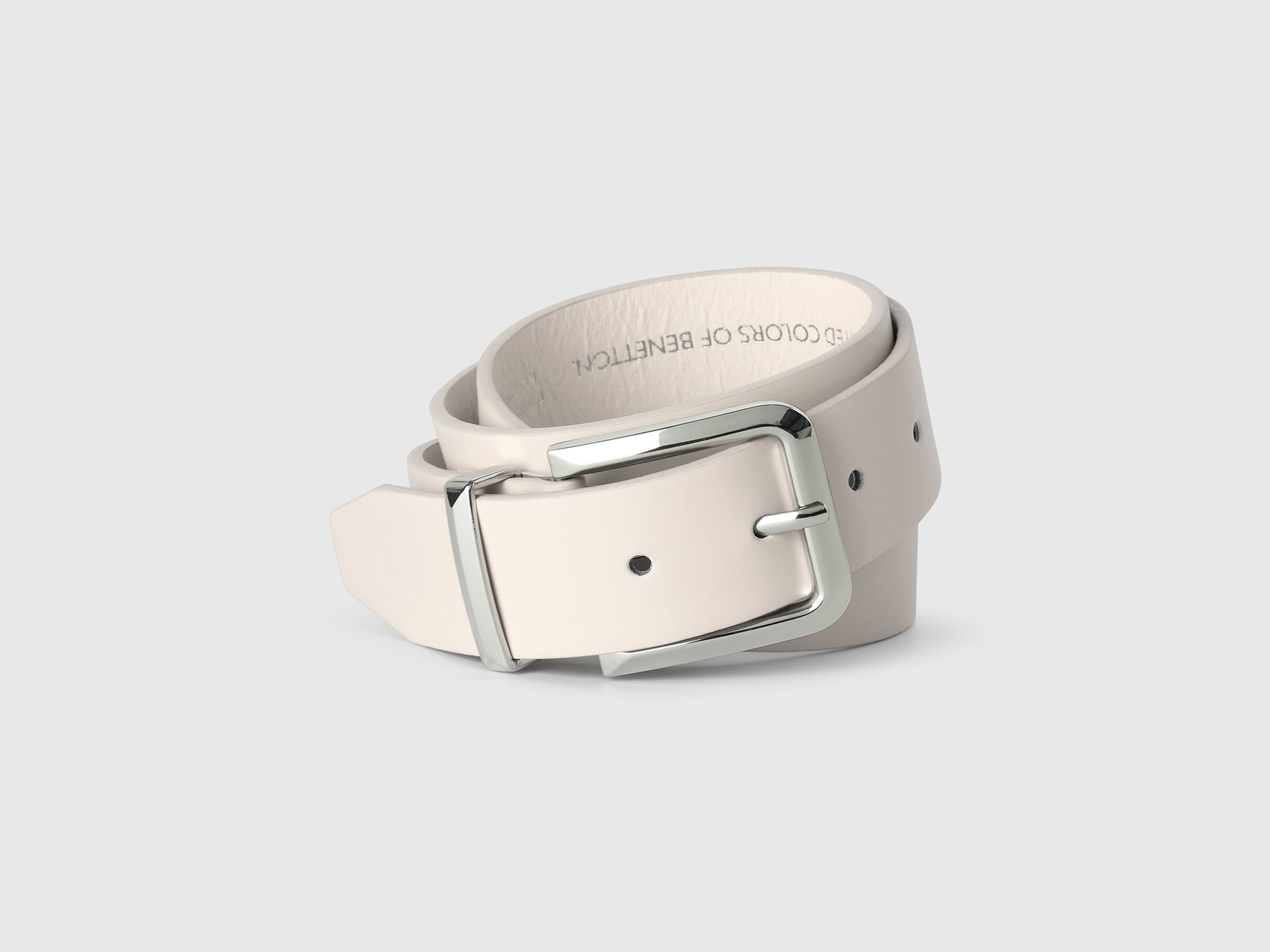 Ceinture beige en tissu enduit Ceinture beige en tissu enduit