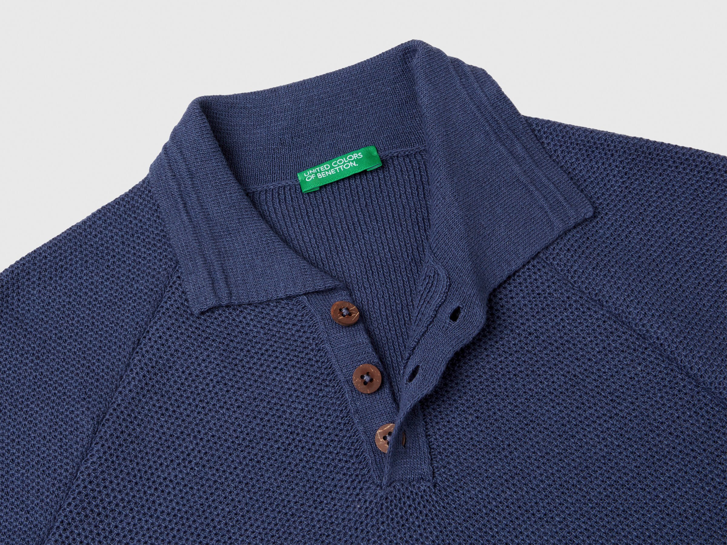 Polo à manches courtes en lin mélangé – Image 3