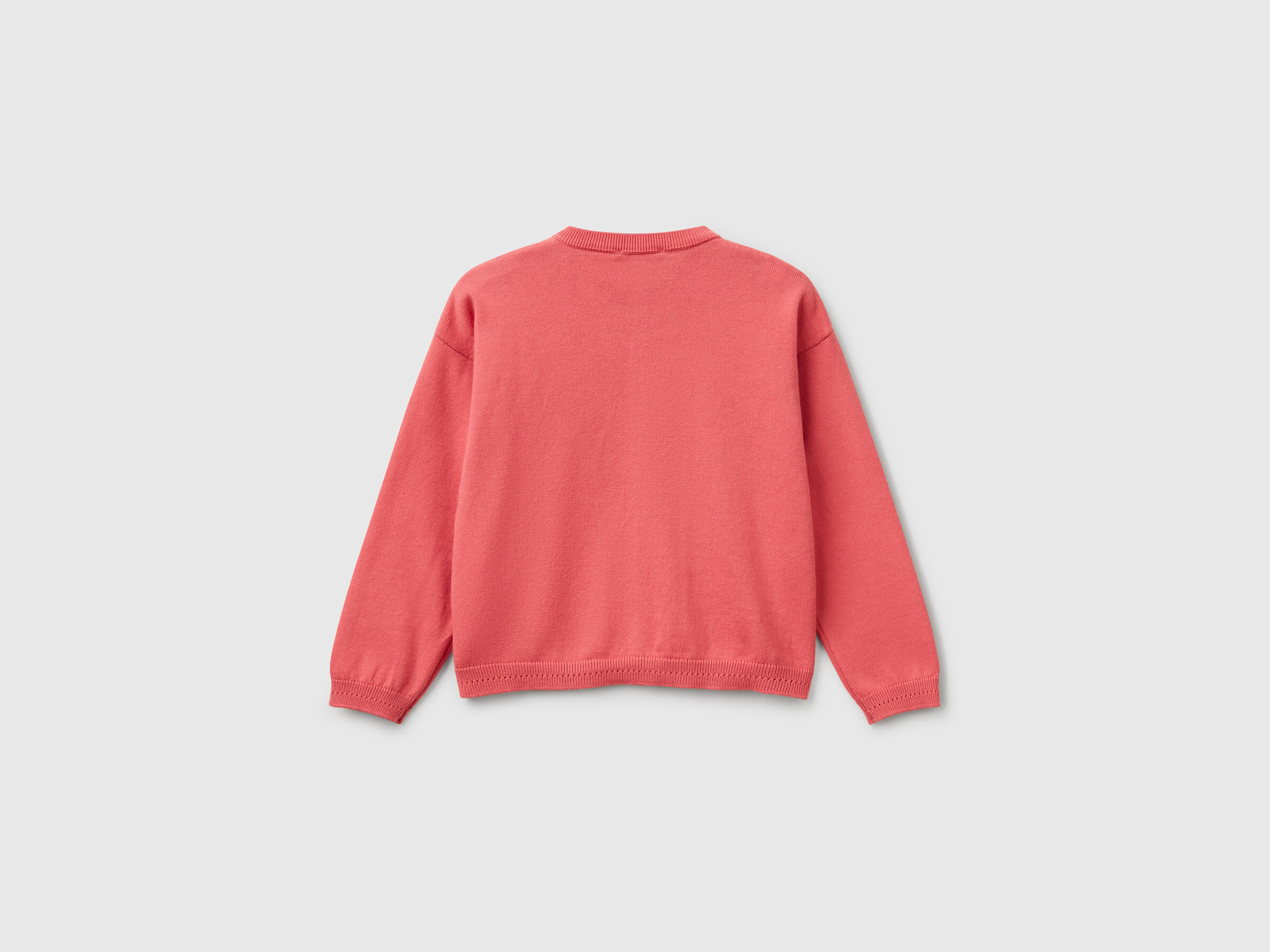 Cardigan à col ras du cou en pur coton – Image 2