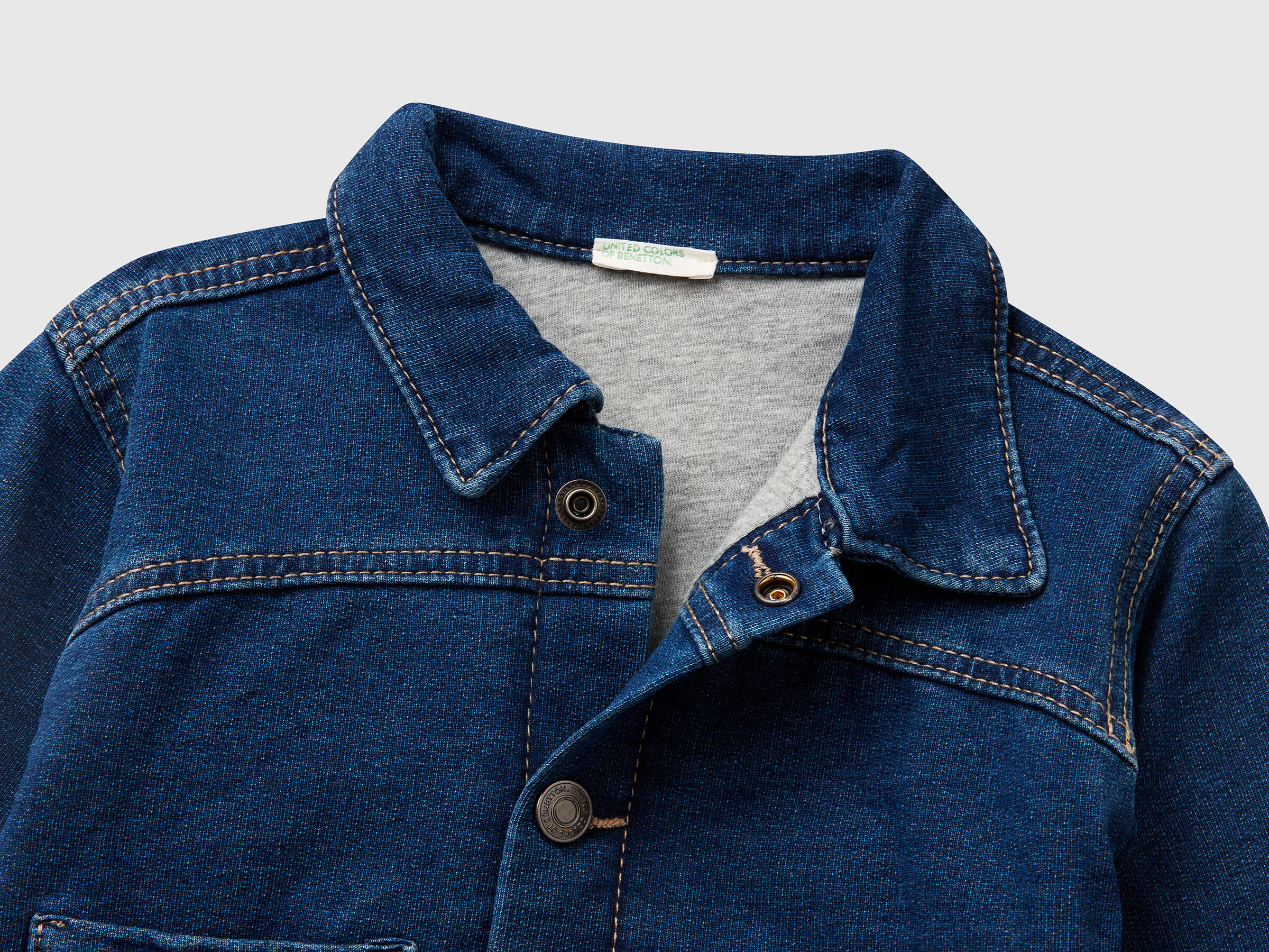 Veste polaire effet denim – Image 3