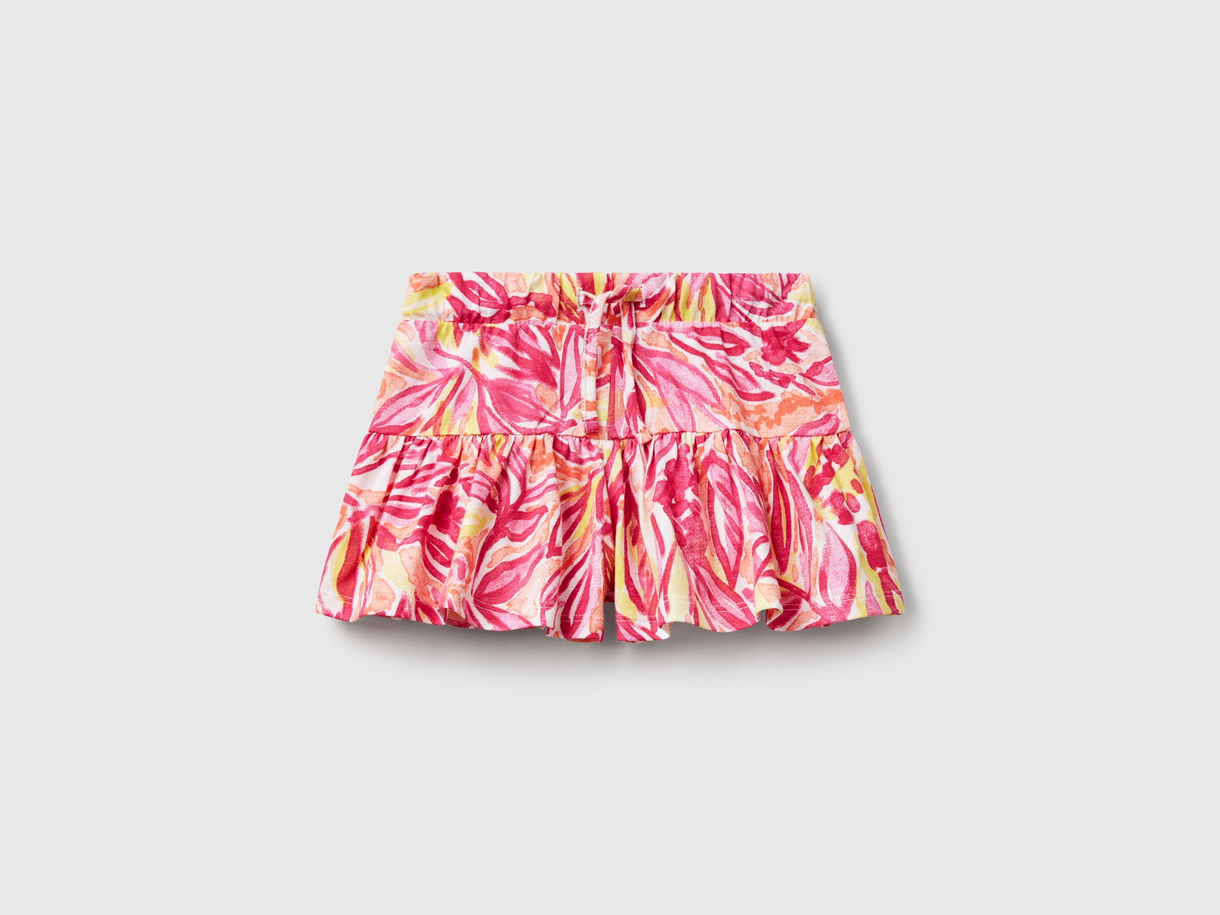 Short rose à imprimé tropical Short rose à imprimé tropical