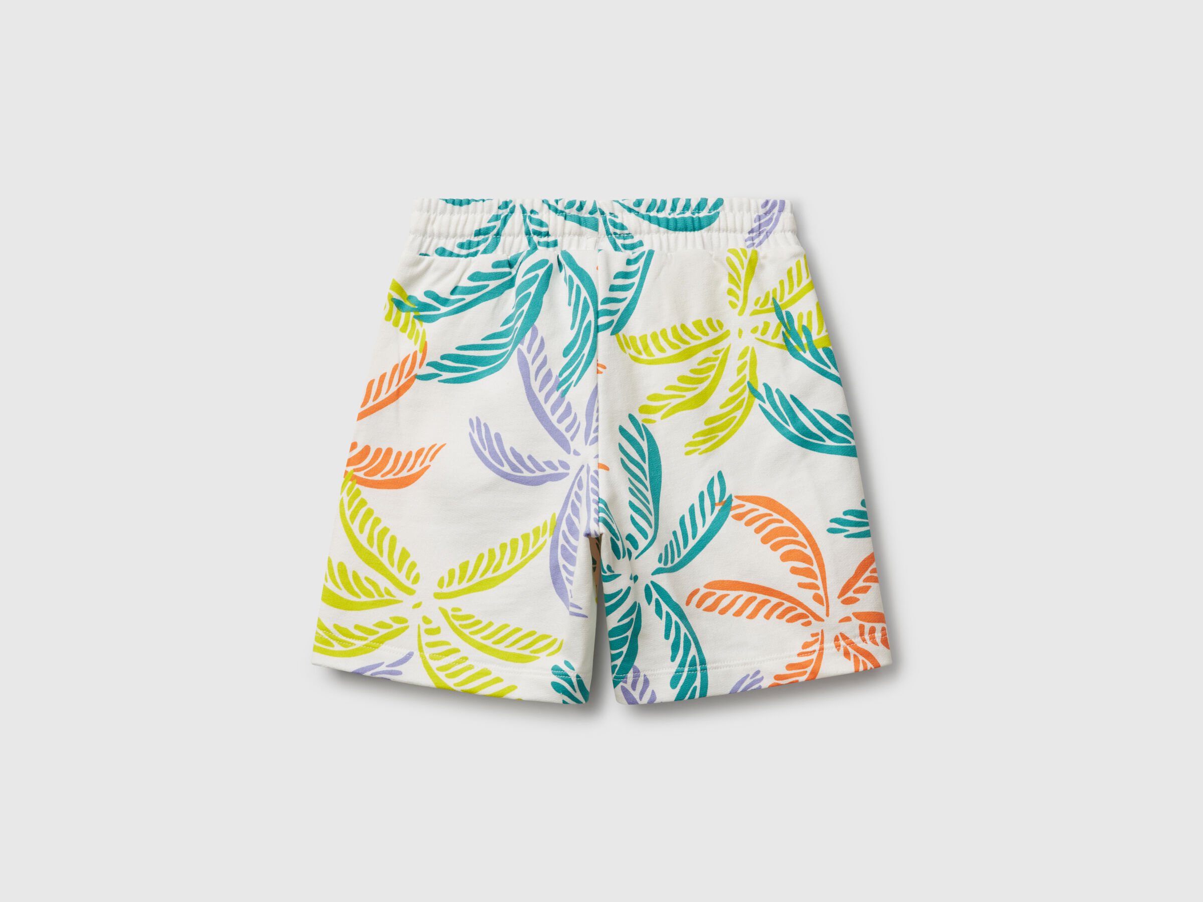 Short blanc à imprimé tropical – Image 2