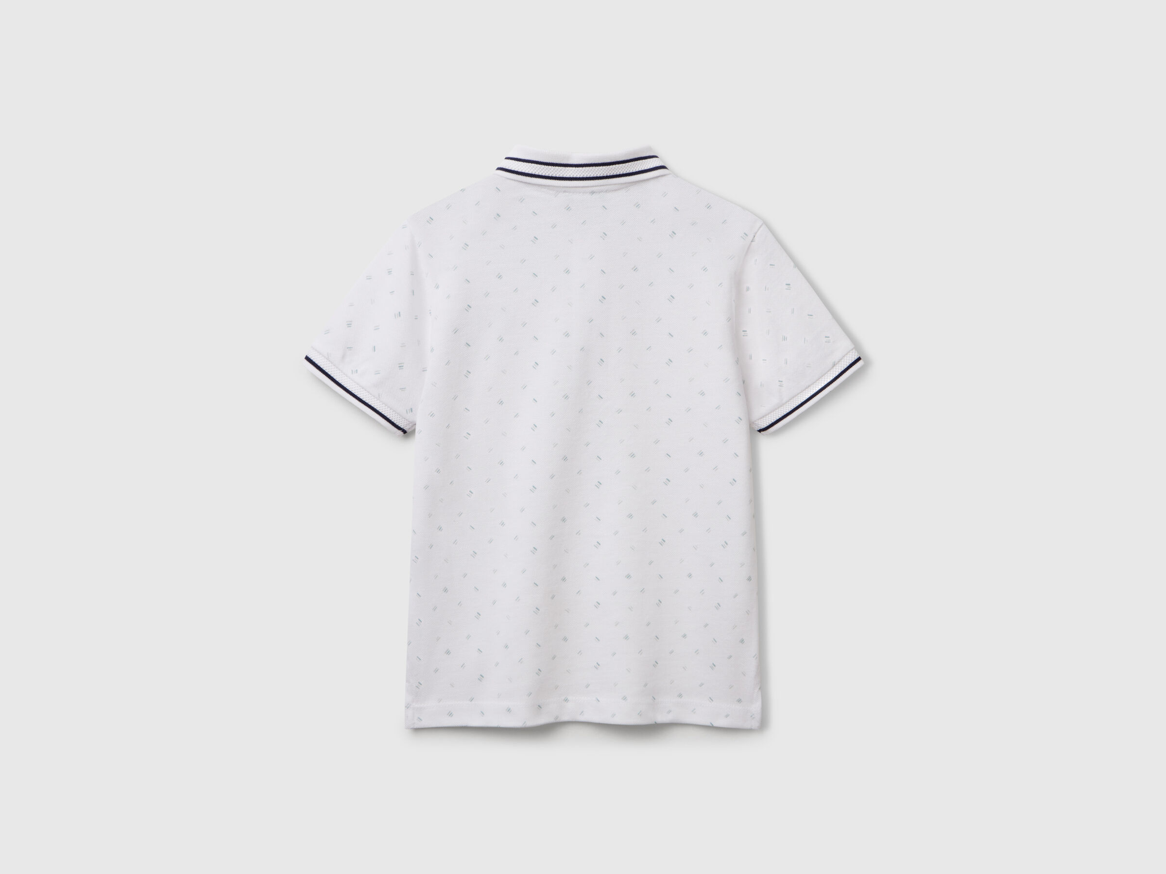 Polo à micro motif en pur coton – Image 2