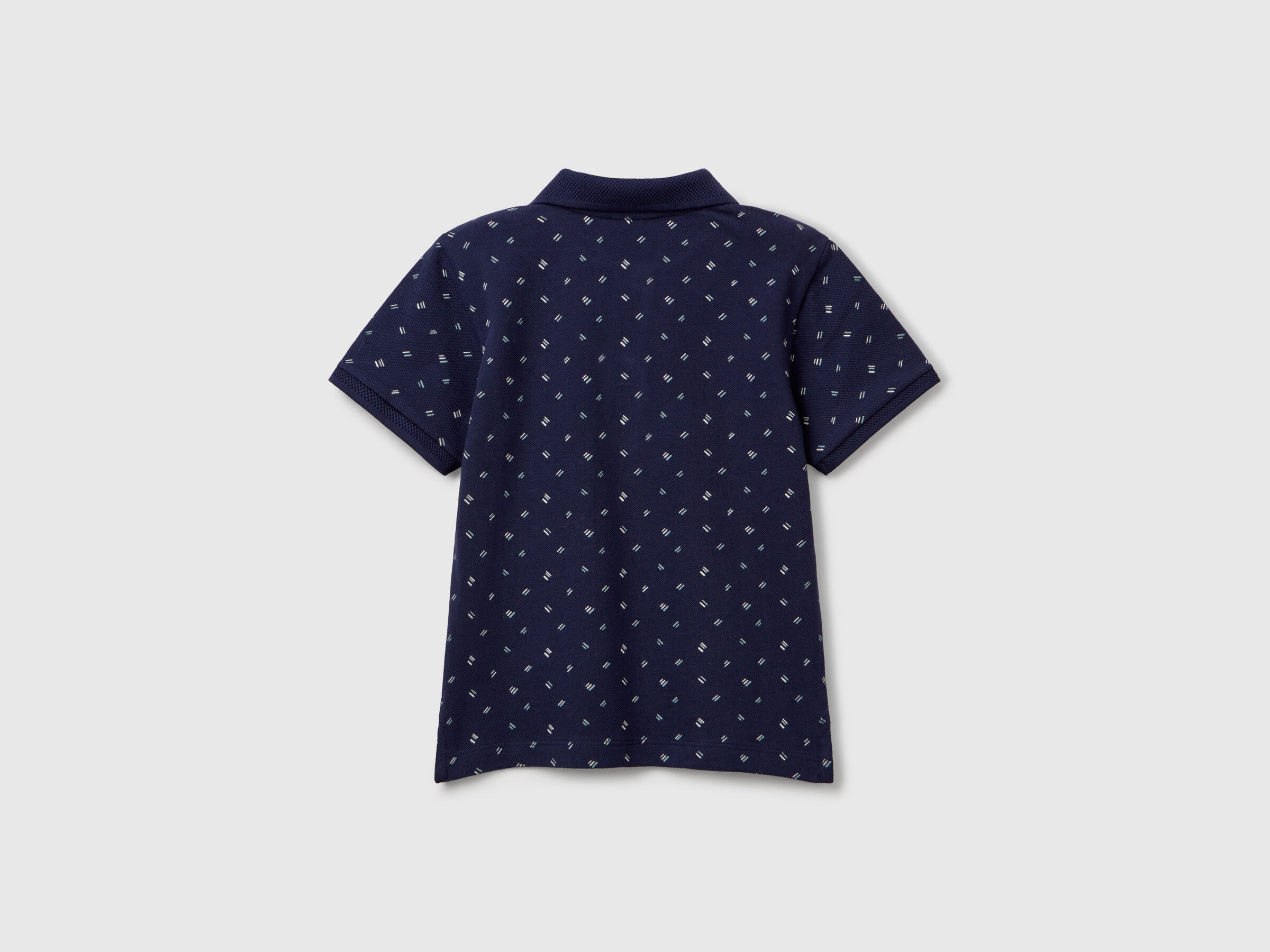 Polo à micro motif en pur coton – Image 2