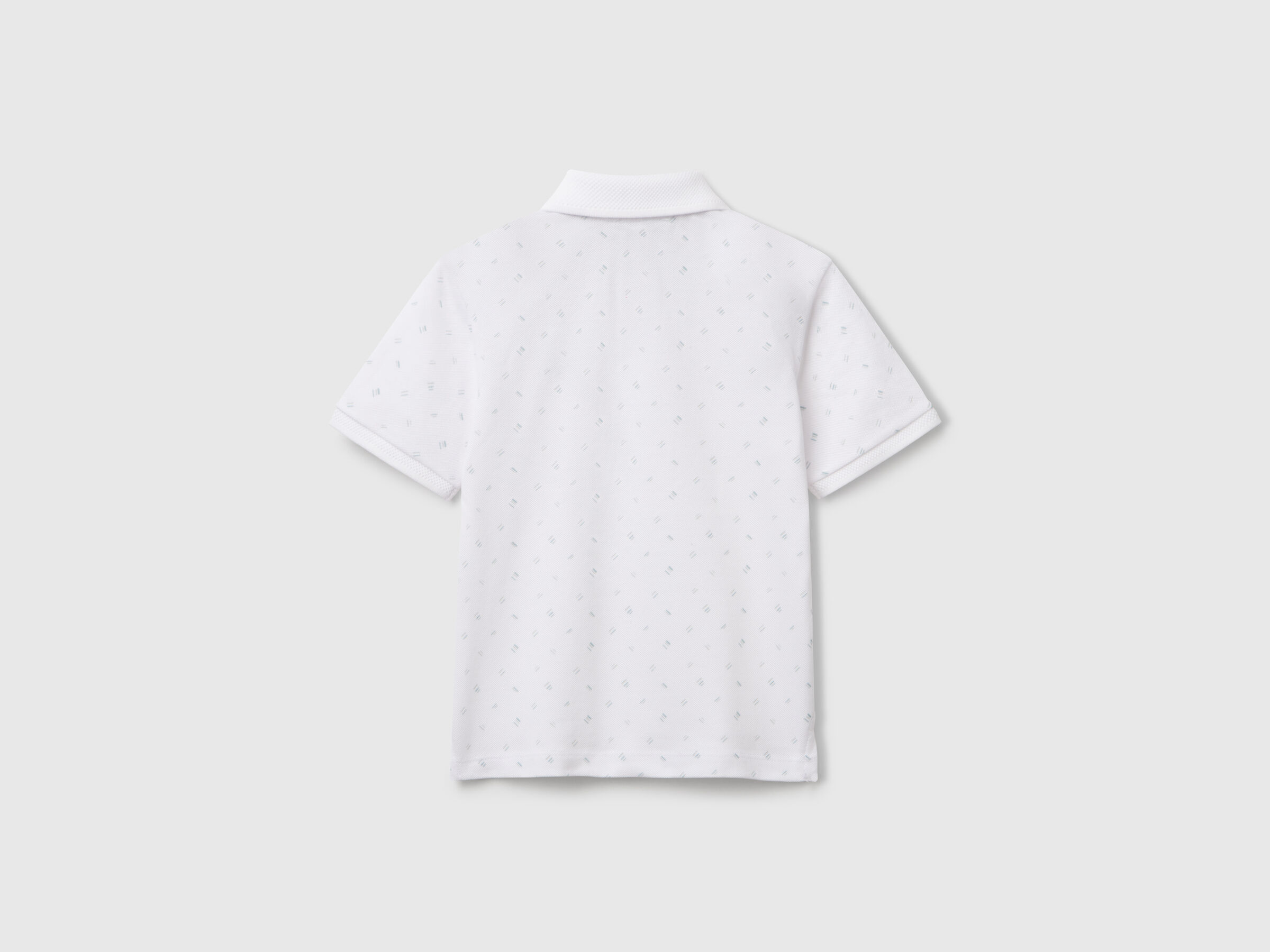 Polo à micro motif en pur coton – Image 2