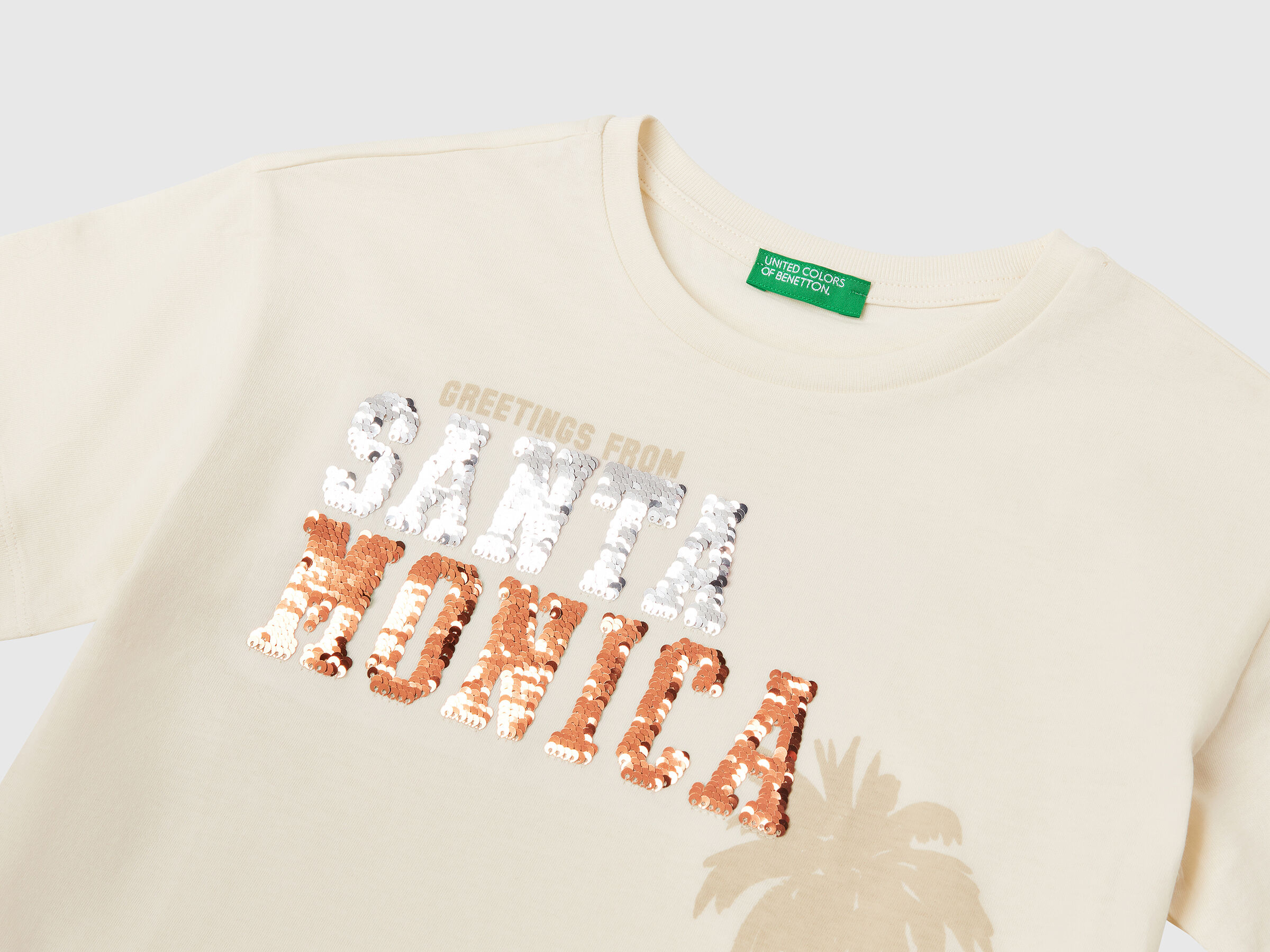T-shirt avec imprimé et paillettes – Image 3