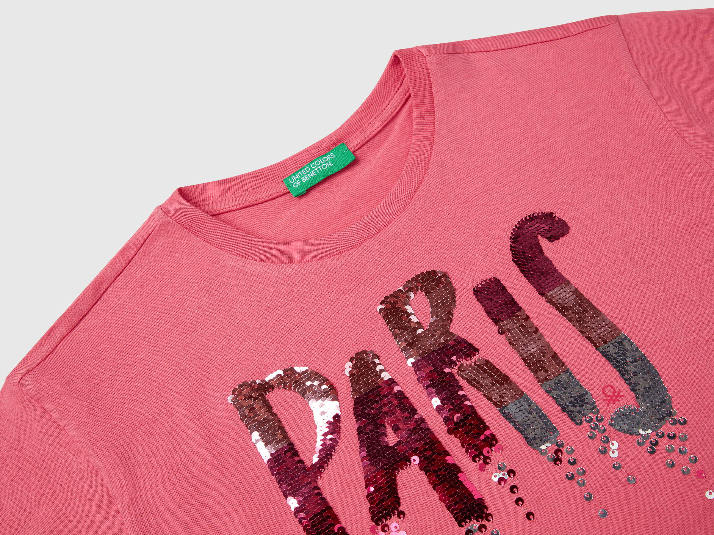 T-shirt avec imprimé et paillettes – Image 3