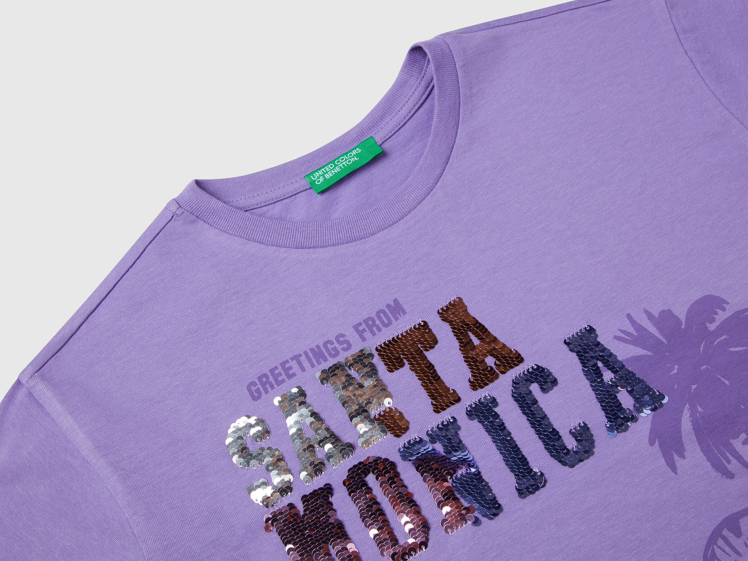 T-shirt avec imprimé et paillettes – Image 3