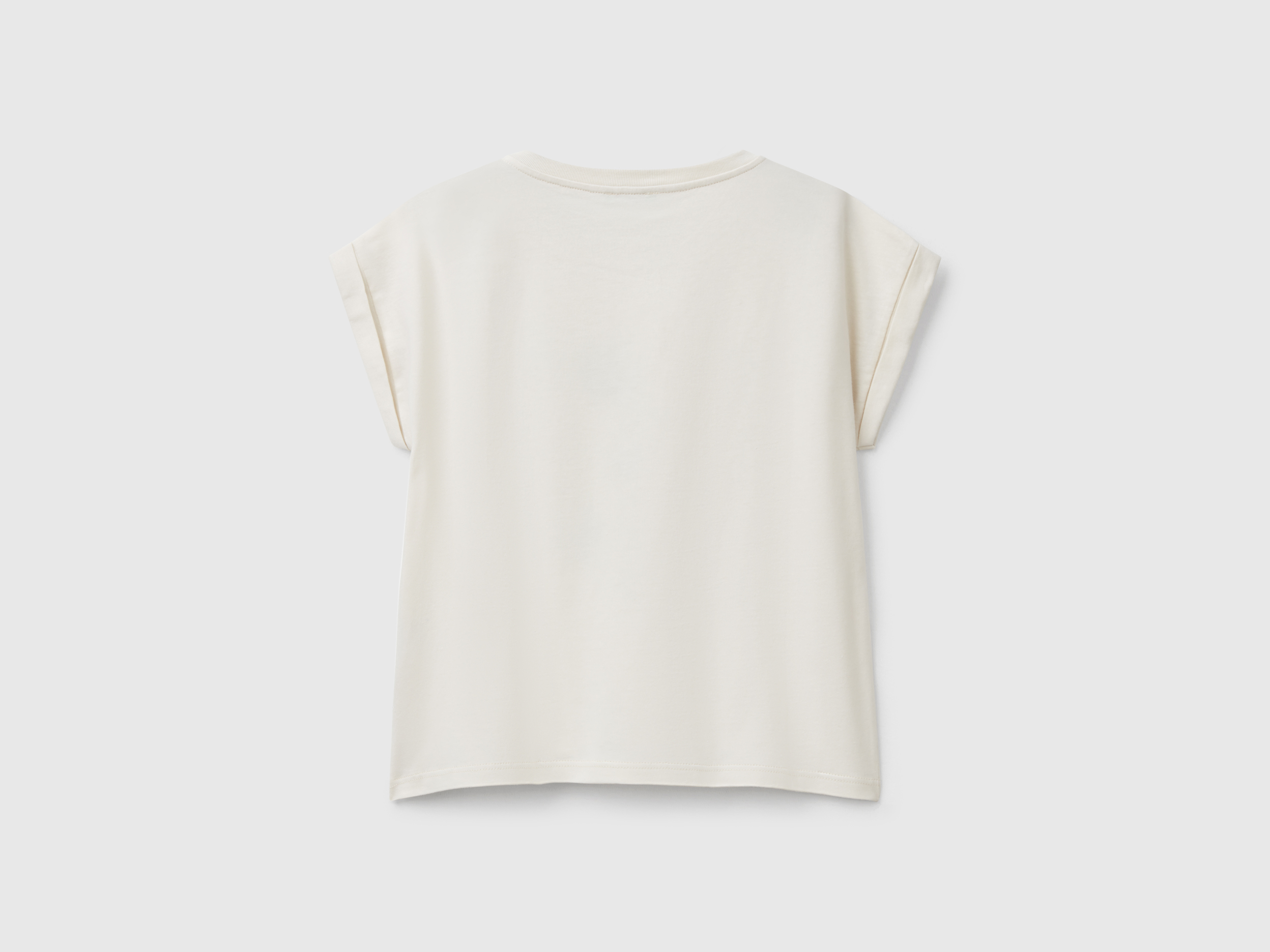 T-shirt coupe boxy avec imprimé et paillettes – Image 2